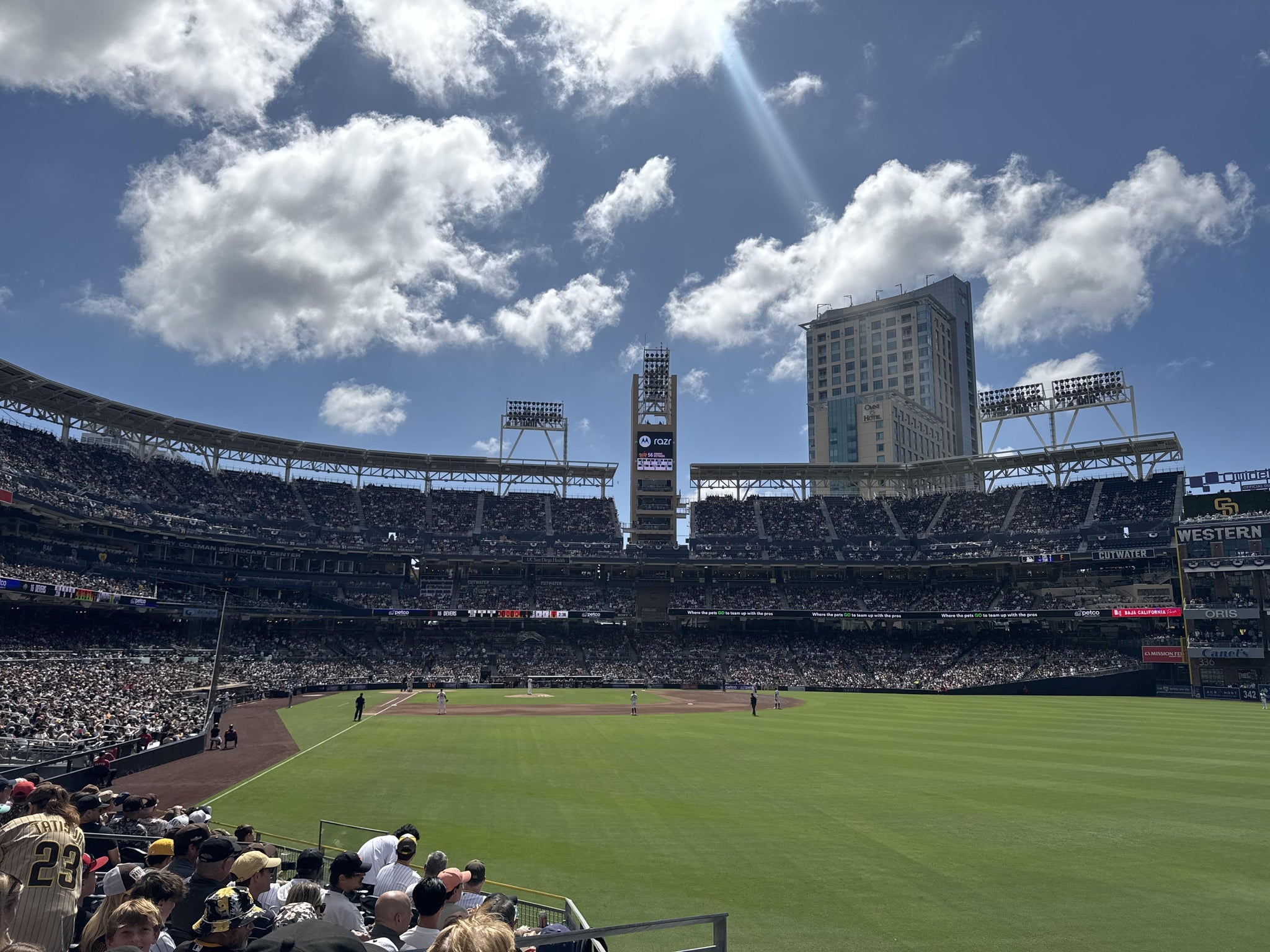 Real Fan View taken from Section 129 at Petco Park by Eduardo E
