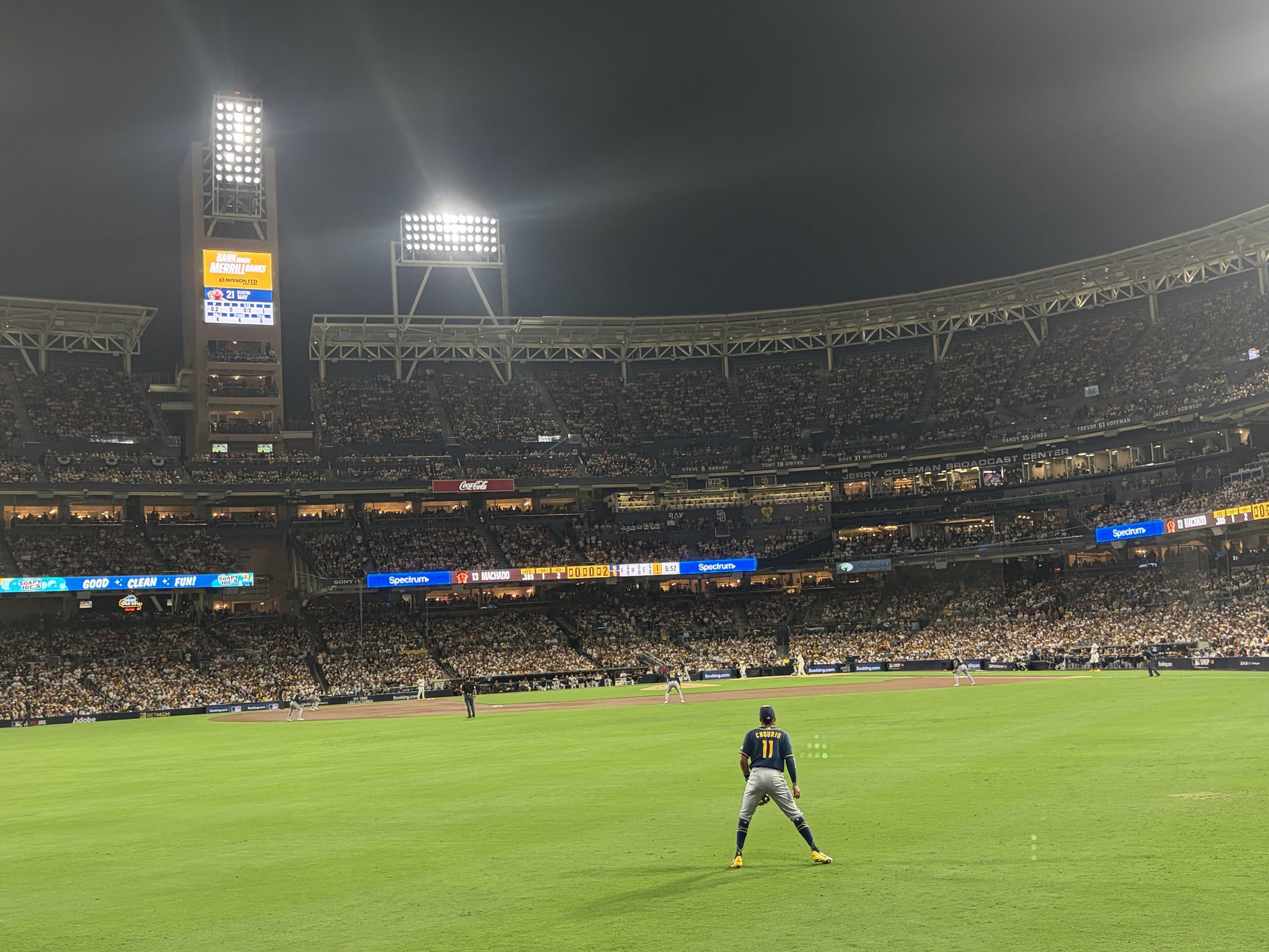 Real Fan View taken from Section 130 at Petco Park by Robert K