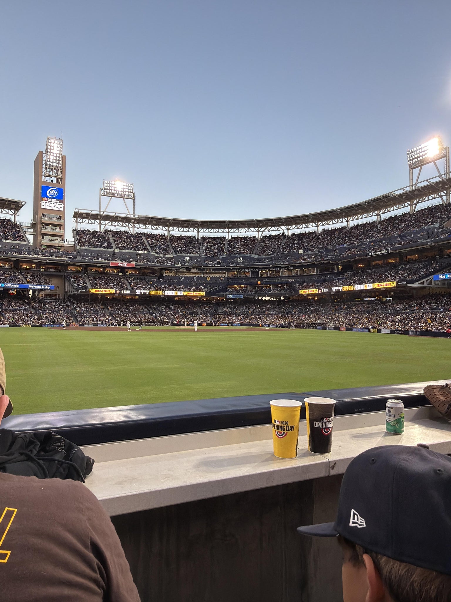 Vue réelle des fans prise de la Section 132 au site Petco Park par Matt S