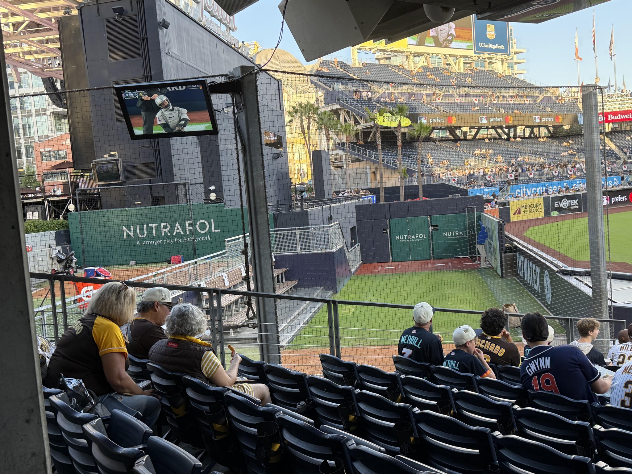 Real Fan View taken from Section 134 at Petco Park by Terri W
