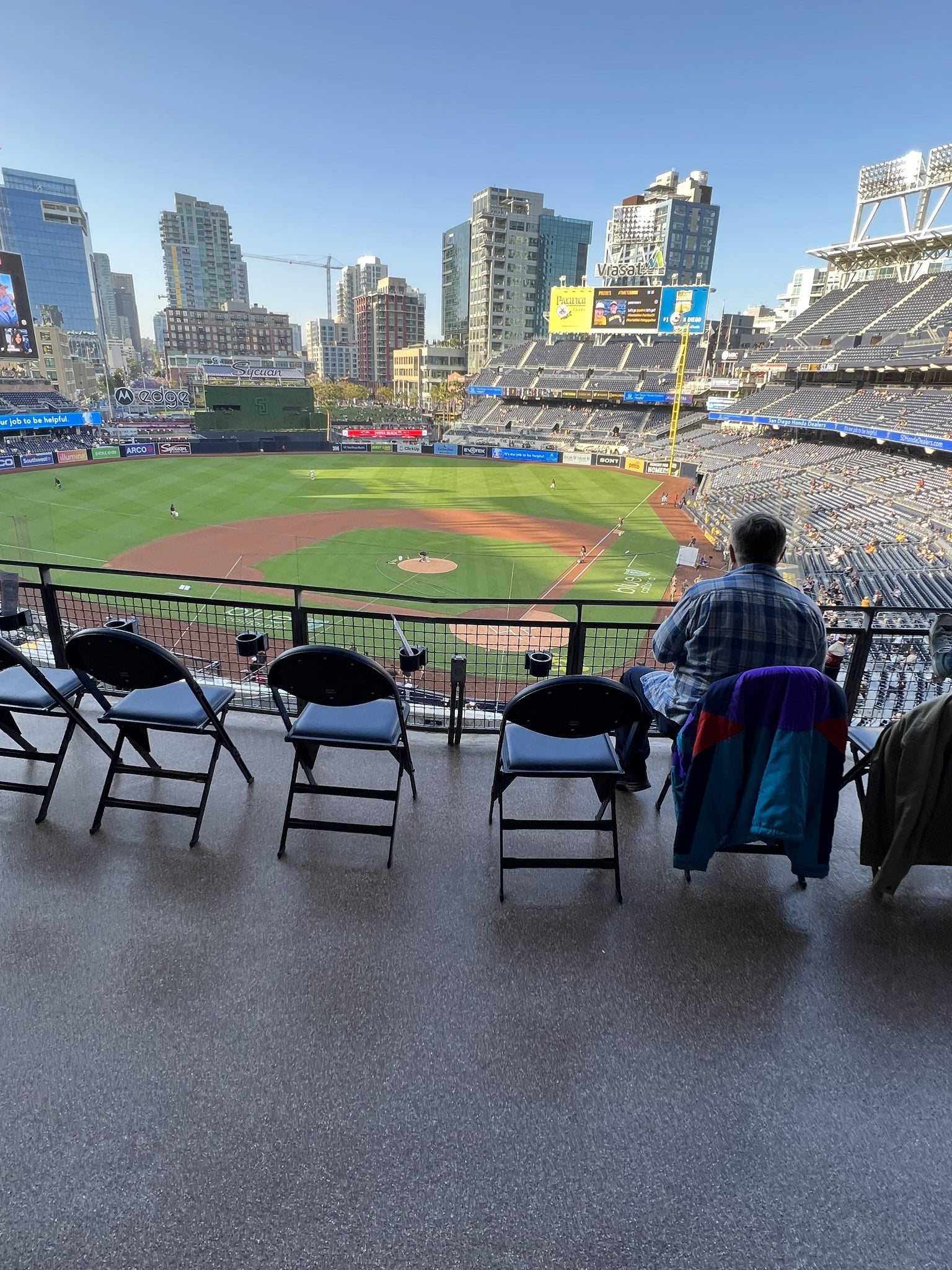 Vue réelle des fans prise de la Section 202 au site Petco Park par Larry C
