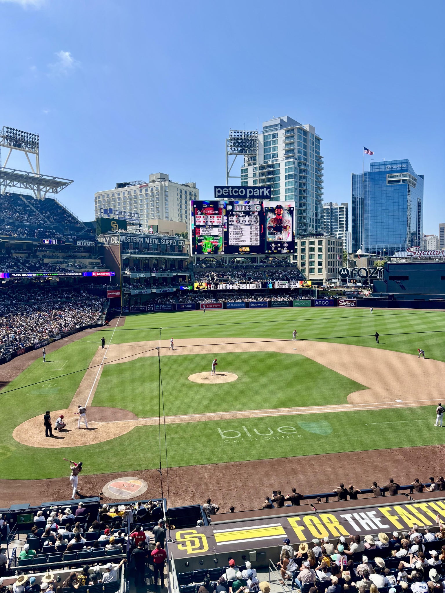 Real Fan View taken from Section 203 at Petco Park by Lucinda G