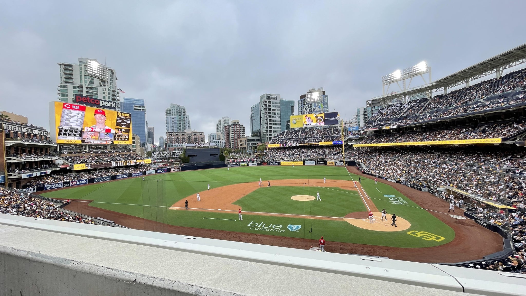 Real Fan View taken from Section 206 at Petco Park by Terri S