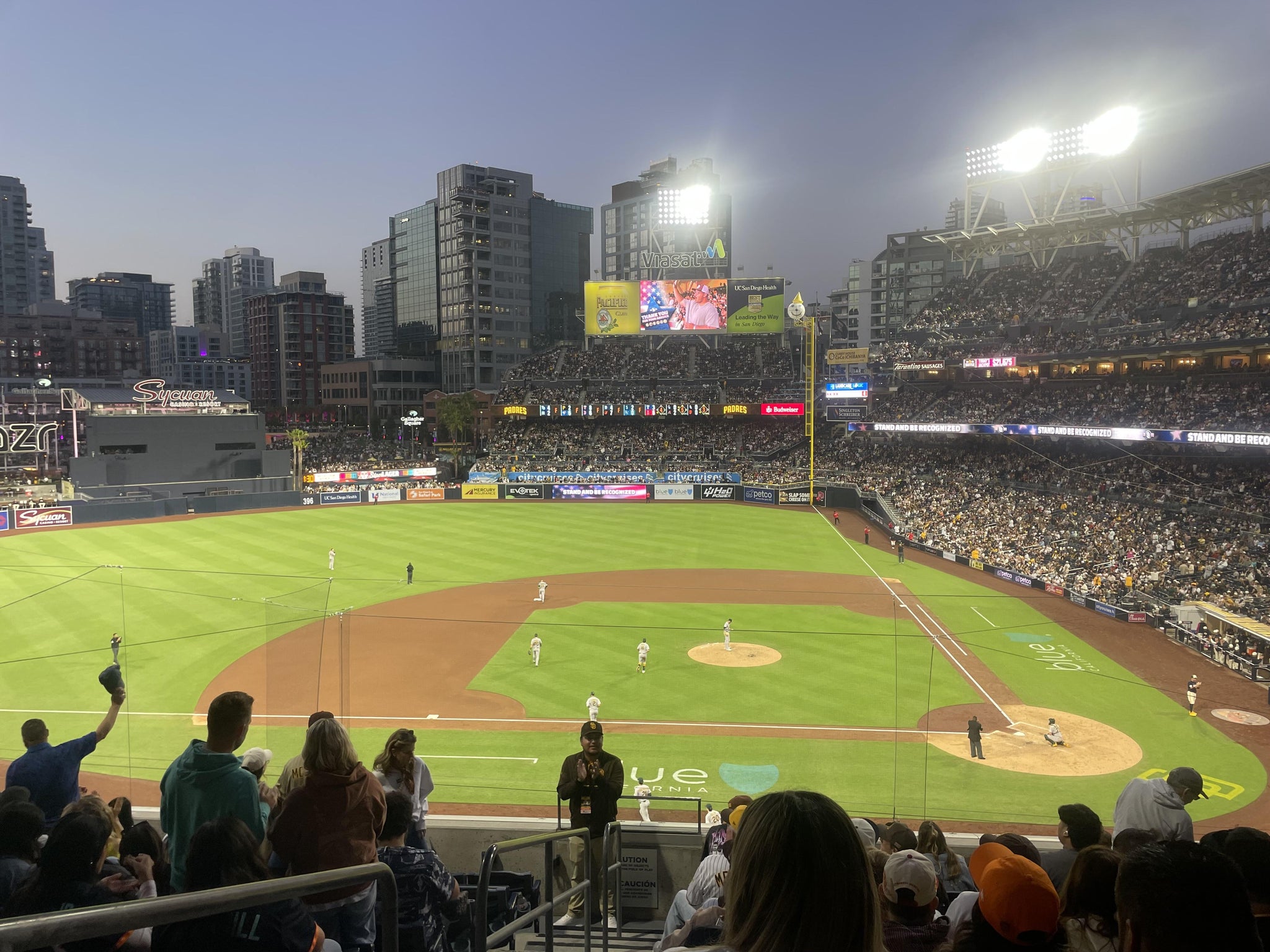 Real Fan View taken from Section 206 at Petco Park by Van H