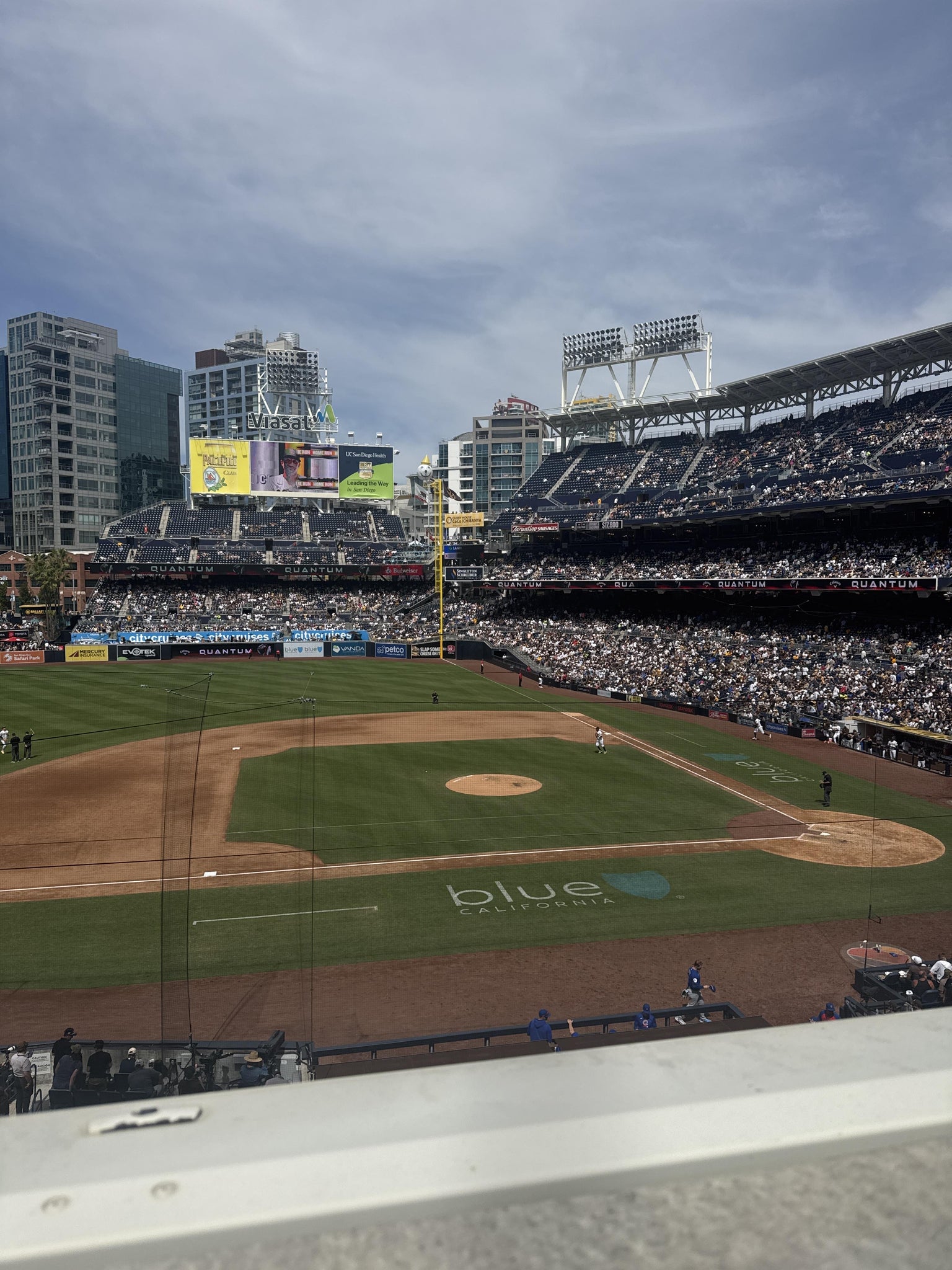 Real Fan View taken from Section 208 at Petco Park by Matt D