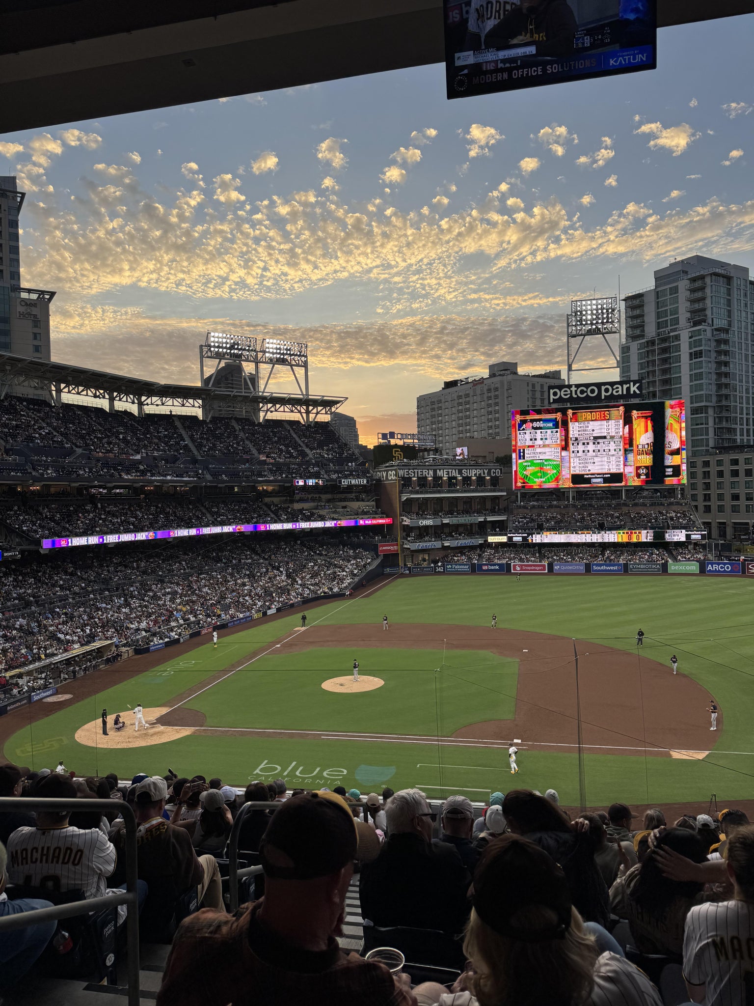 Vue réelle des fans prise de la Section 209 au site Petco Park par Romi C