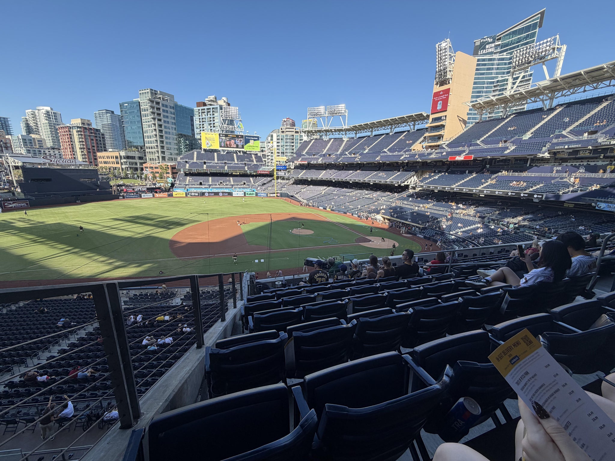 Real Fan View taken from Section 210 at Petco Park by Dylan H