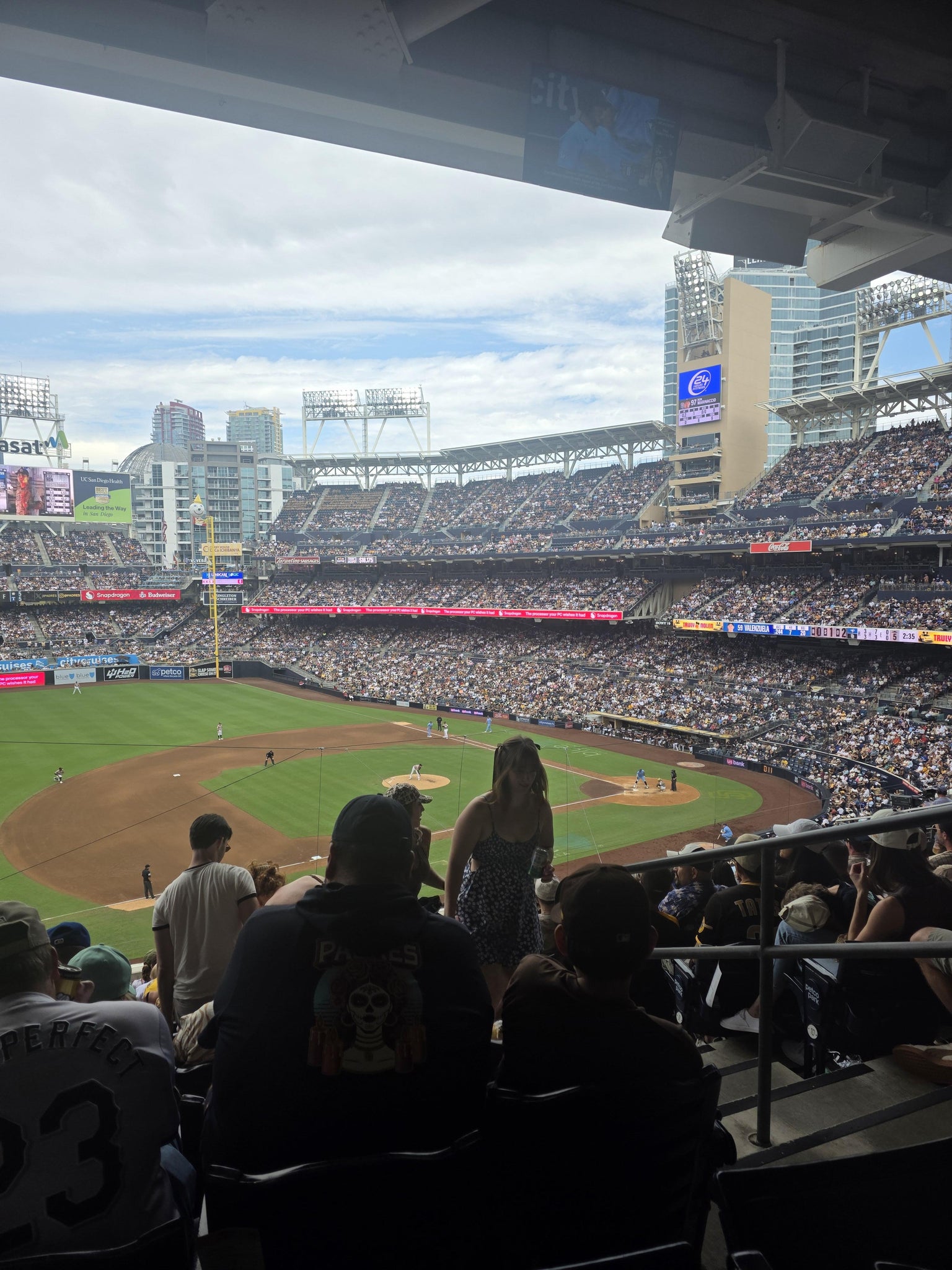Real Fan View taken from Section 214 at Petco Park by Daniela H