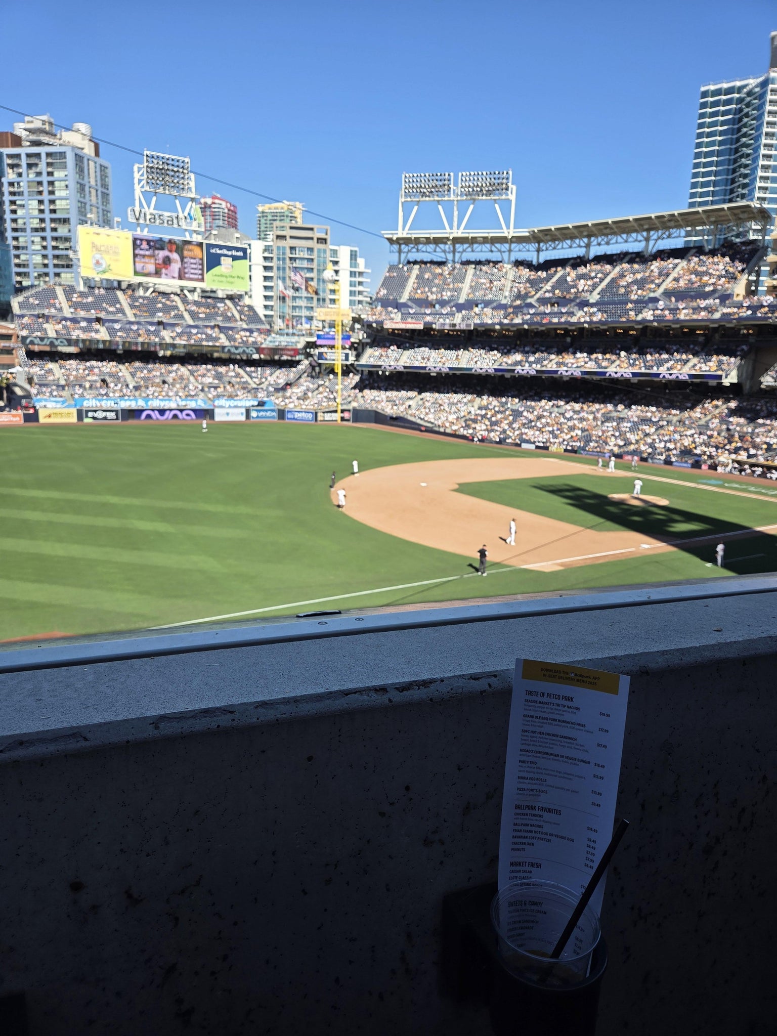 Real Fan View taken from Section 216 at Petco Park by Brittany B