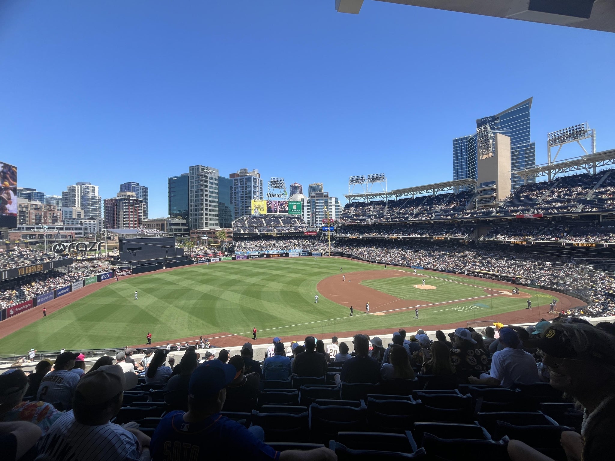 Vue réelle des fans prise de la Section 216 au site Petco Park par Alan D