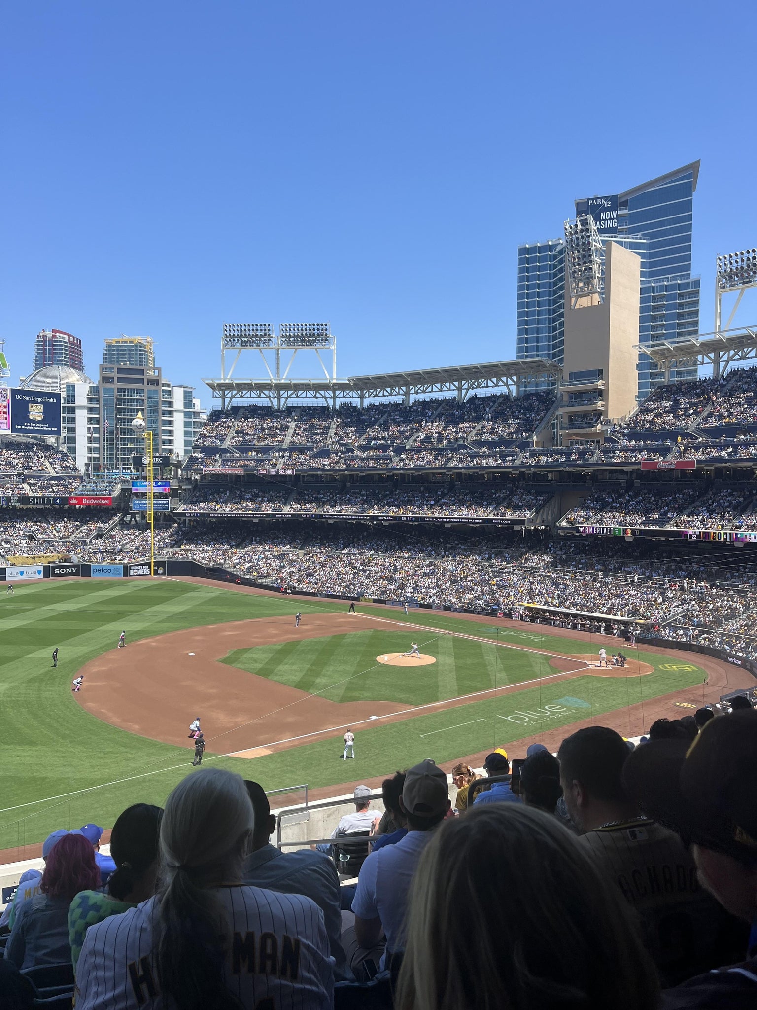 Real Fan View taken from Section 216 at Petco Park by Jillian O