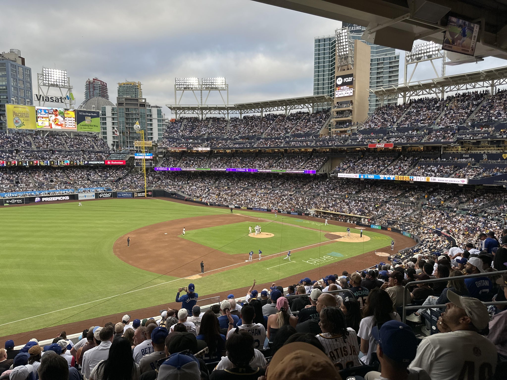Real Fan View taken from Section 216 at Petco Park by Jennifer M