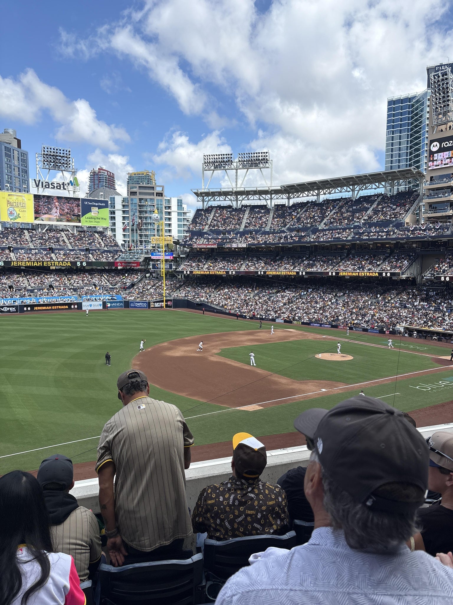 Real Fan View taken from Section 216 at Petco Park by Pedro M