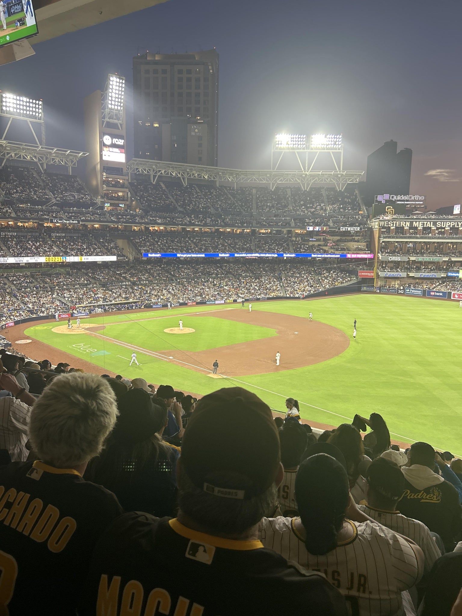 Real Fan View taken from Section 217 at Petco Park by Kelly B