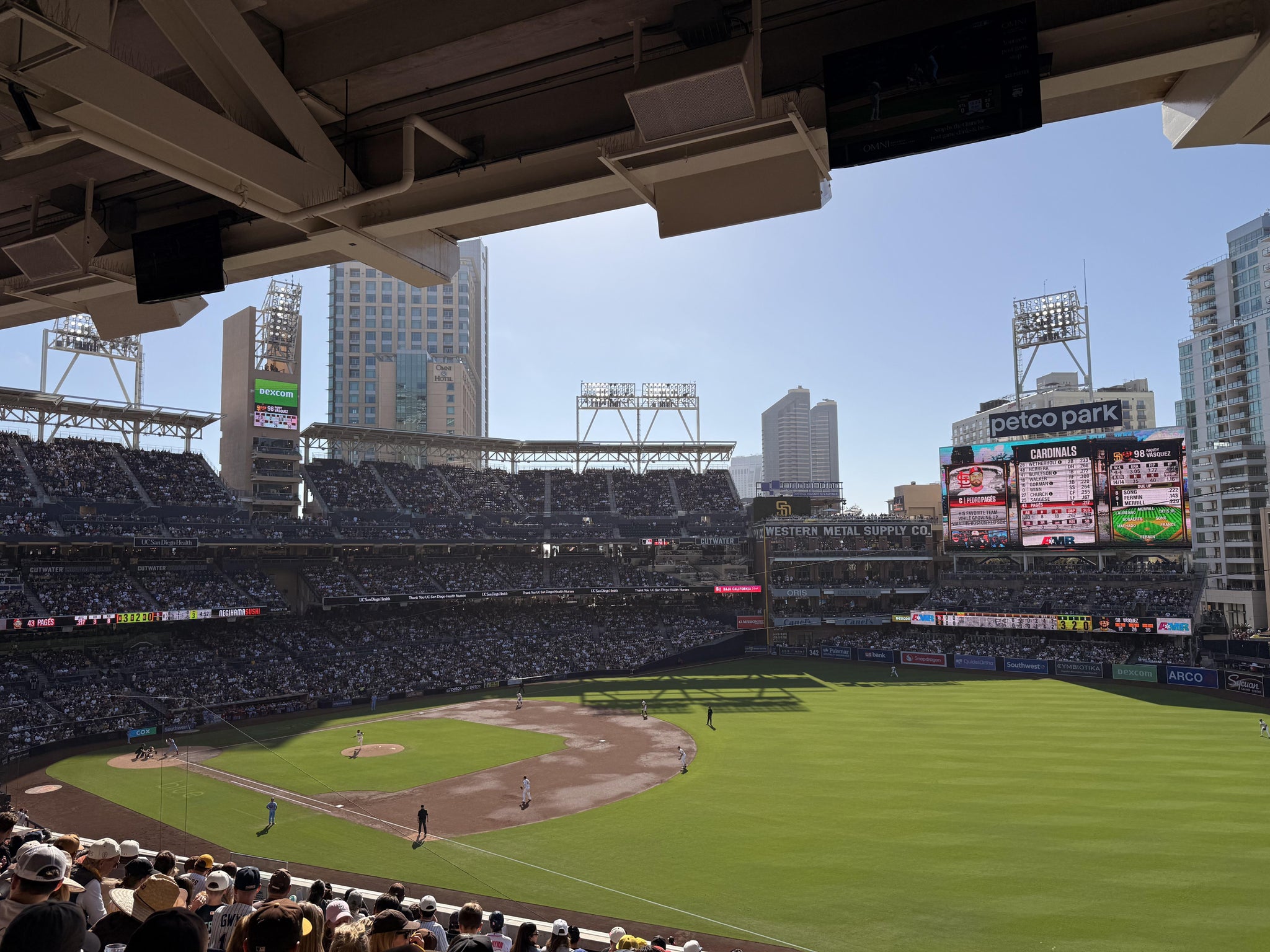 Real Fan View taken from Section 217 at Petco Park by Marco H