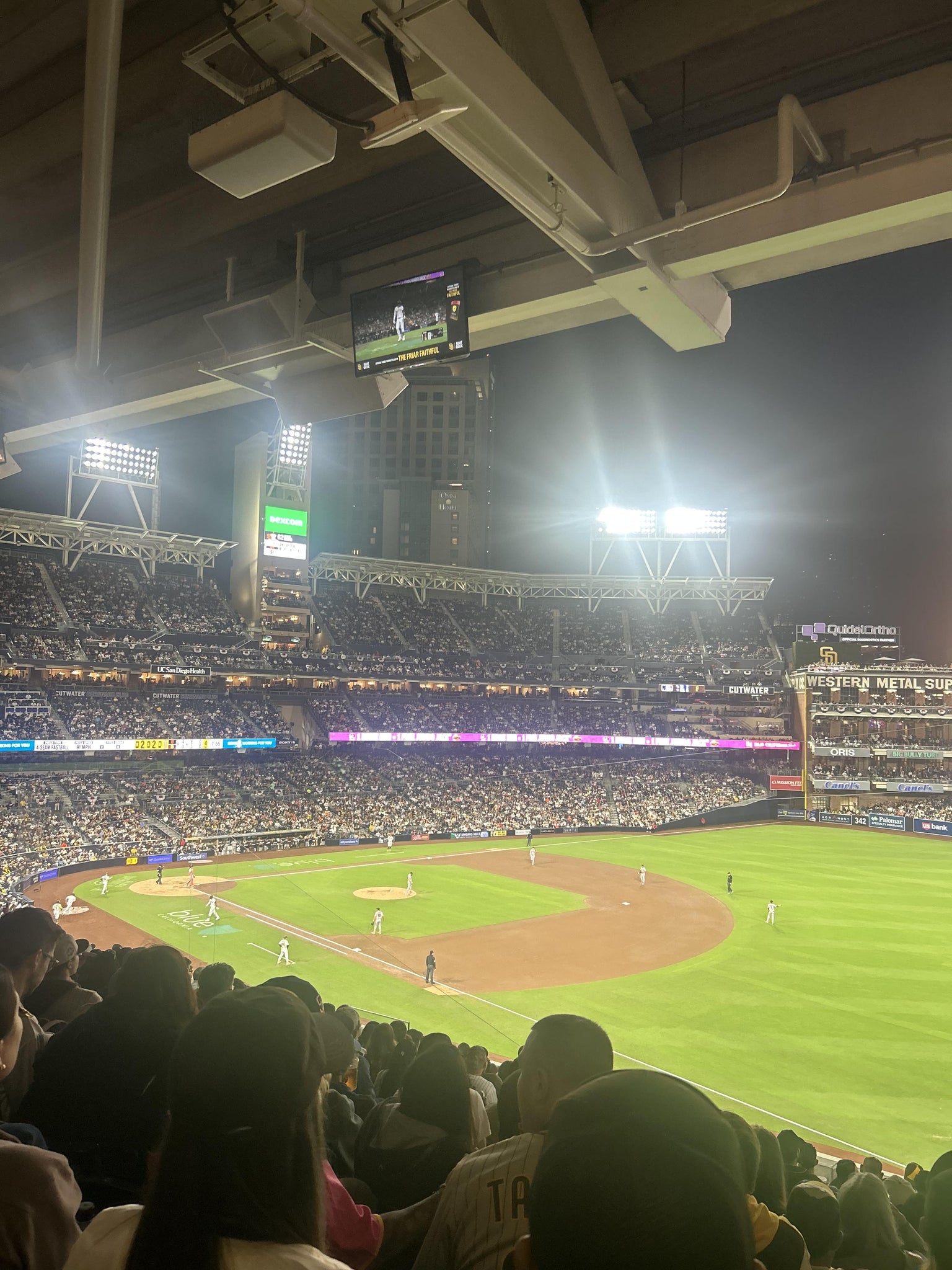 Vue réelle des fans prise de la Section 217 au site Petco Park par Danielle L