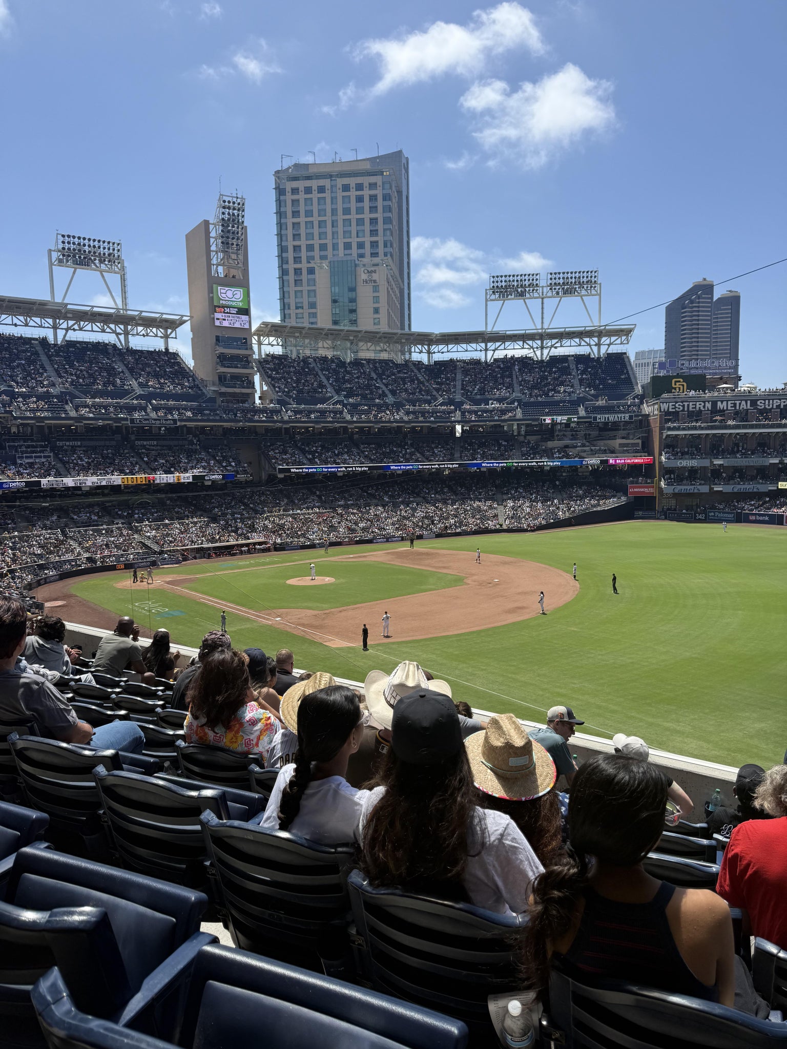 Real Fan View taken from Section 217 at Petco Park by Sara L