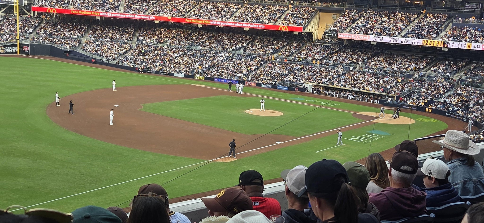 Real Fan View taken from Section 218 at Petco Park by Jr C