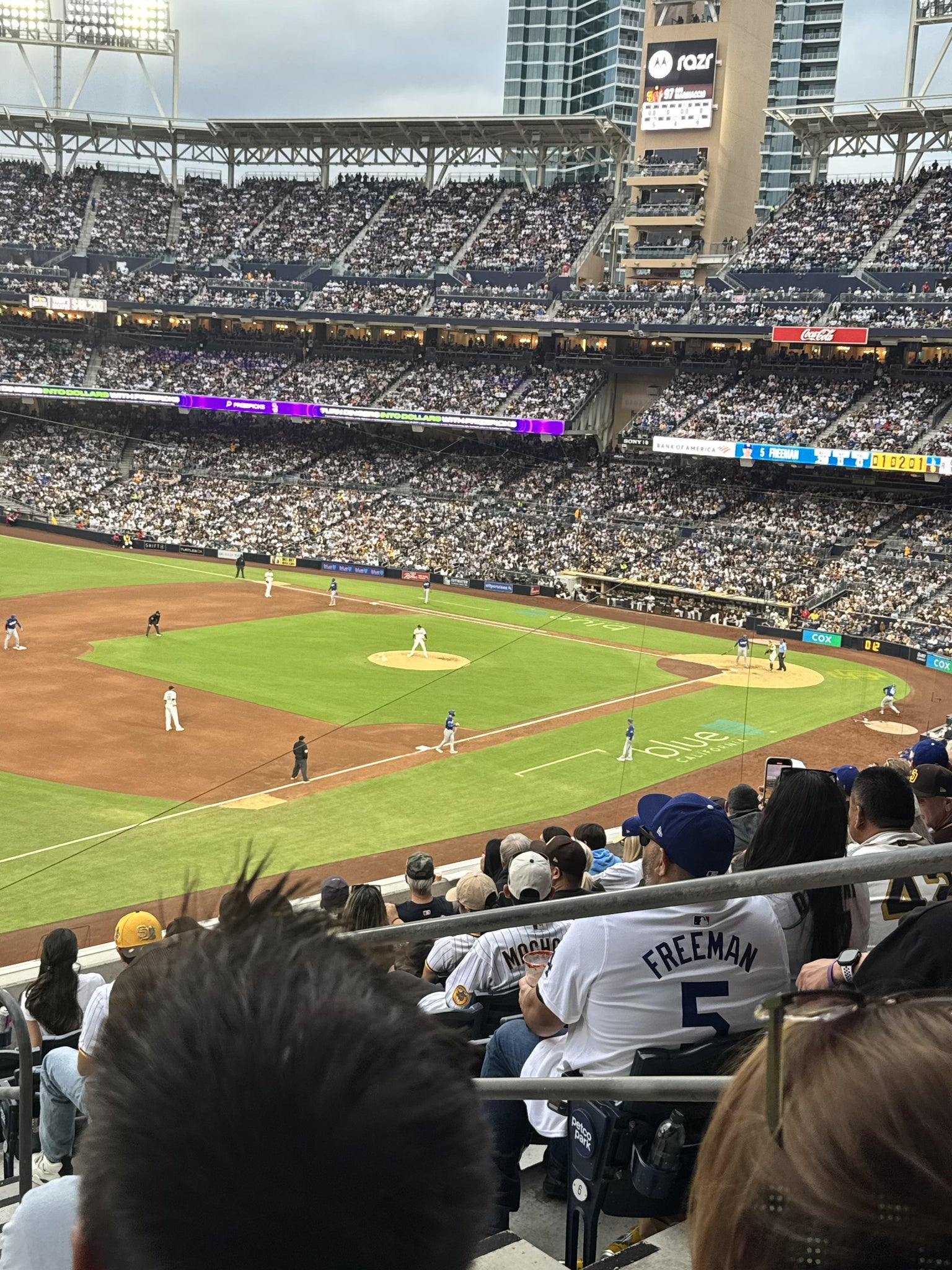 Real Fan View taken from Section 218 at Petco Park by Todd J