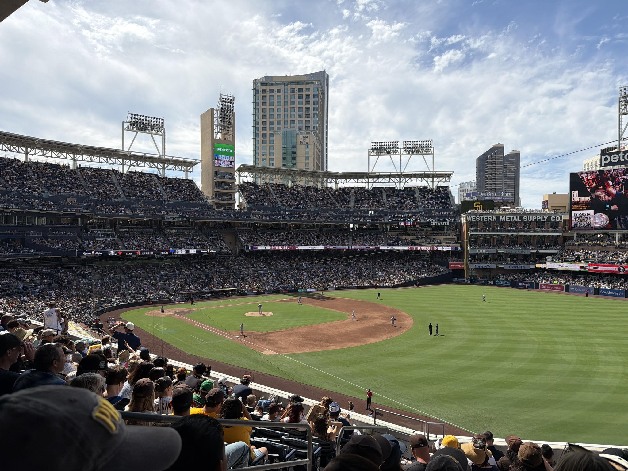 Real Fan View taken from Section 219 at Petco Park by Abril M