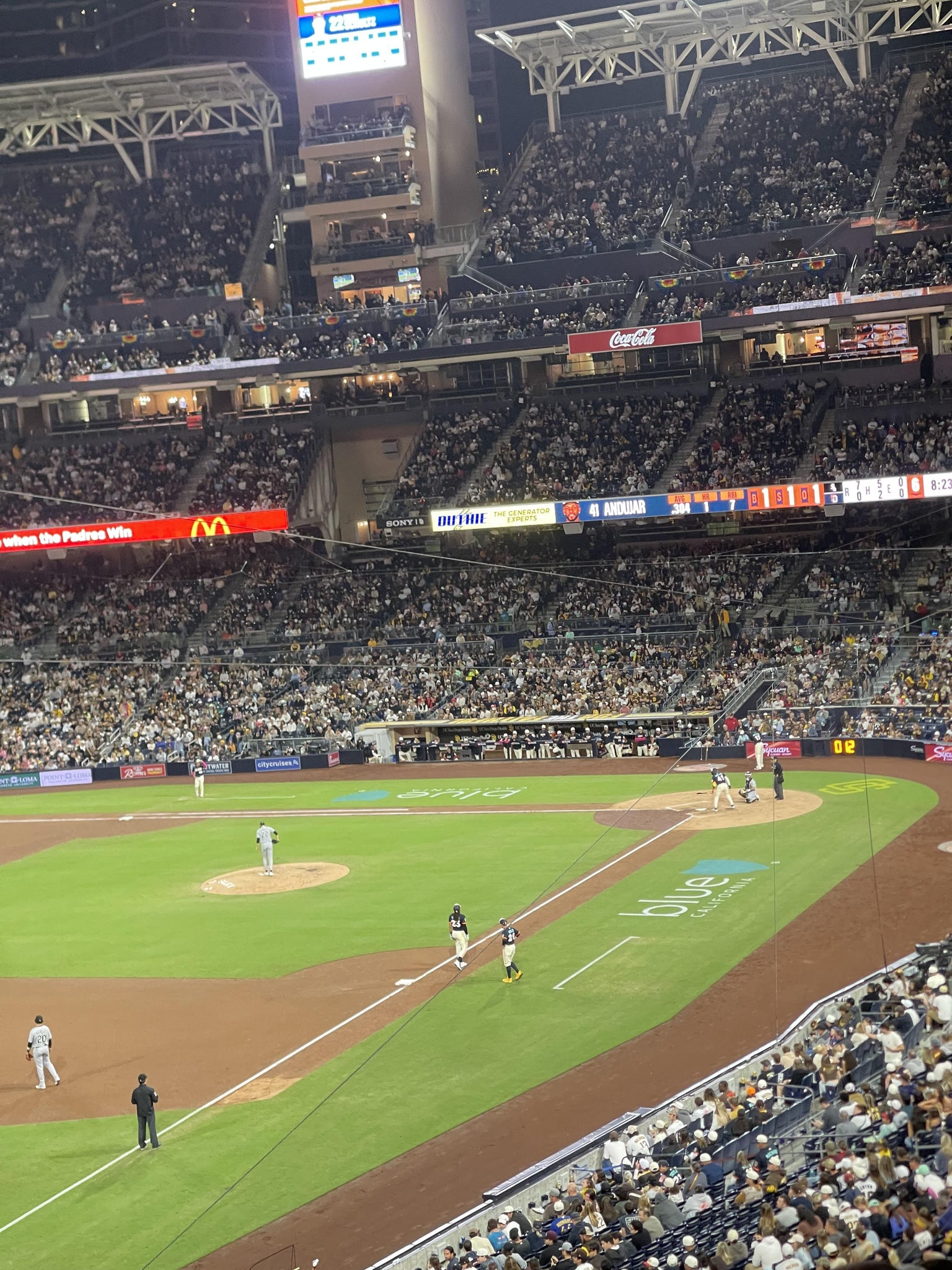 Real Fan View taken from Section 220 at Petco Park by Arturo R