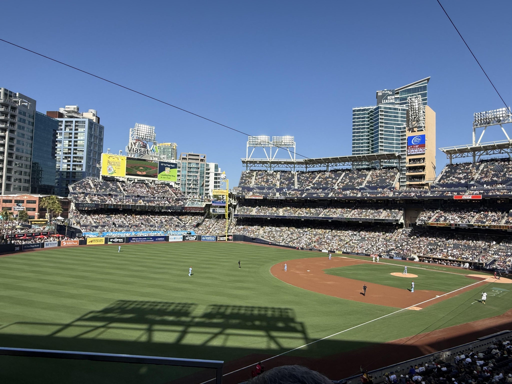 Real Fan View taken from Section 220 at Petco Park by Nelly H