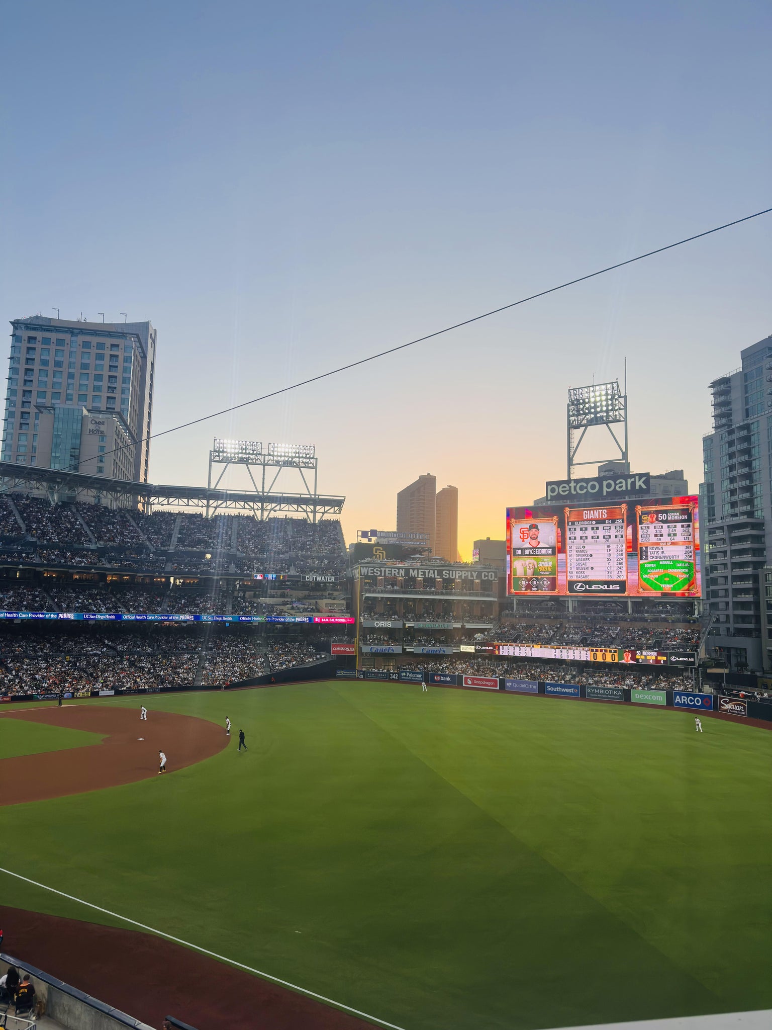 Real Fan View taken from Section 221 at Petco Park by Ximena V