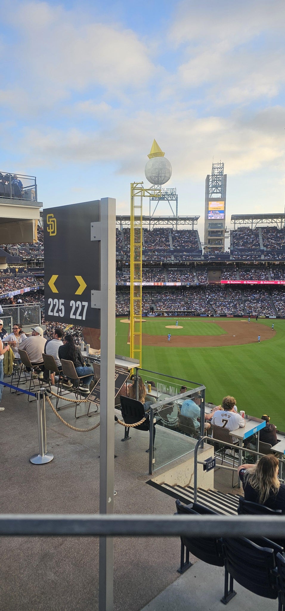 Real Fan View taken from Section 227 at Petco Park by Jessica K