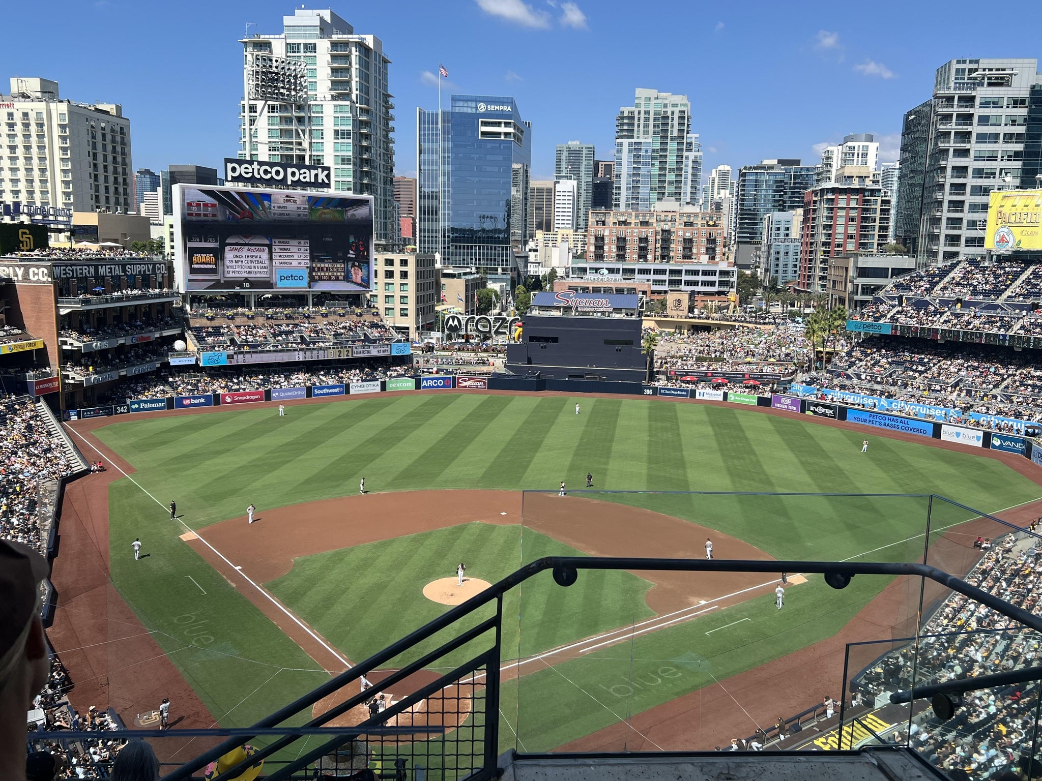 Real Fan View taken from Section 301 at Petco Park by Gaviota C