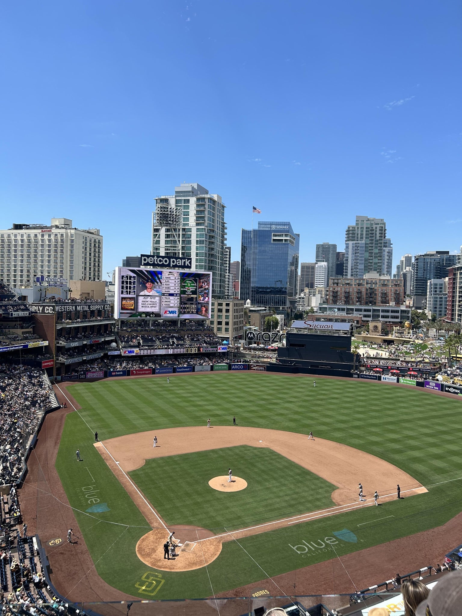 Real Fan View taken from Section 303 at Petco Park by Edwin S