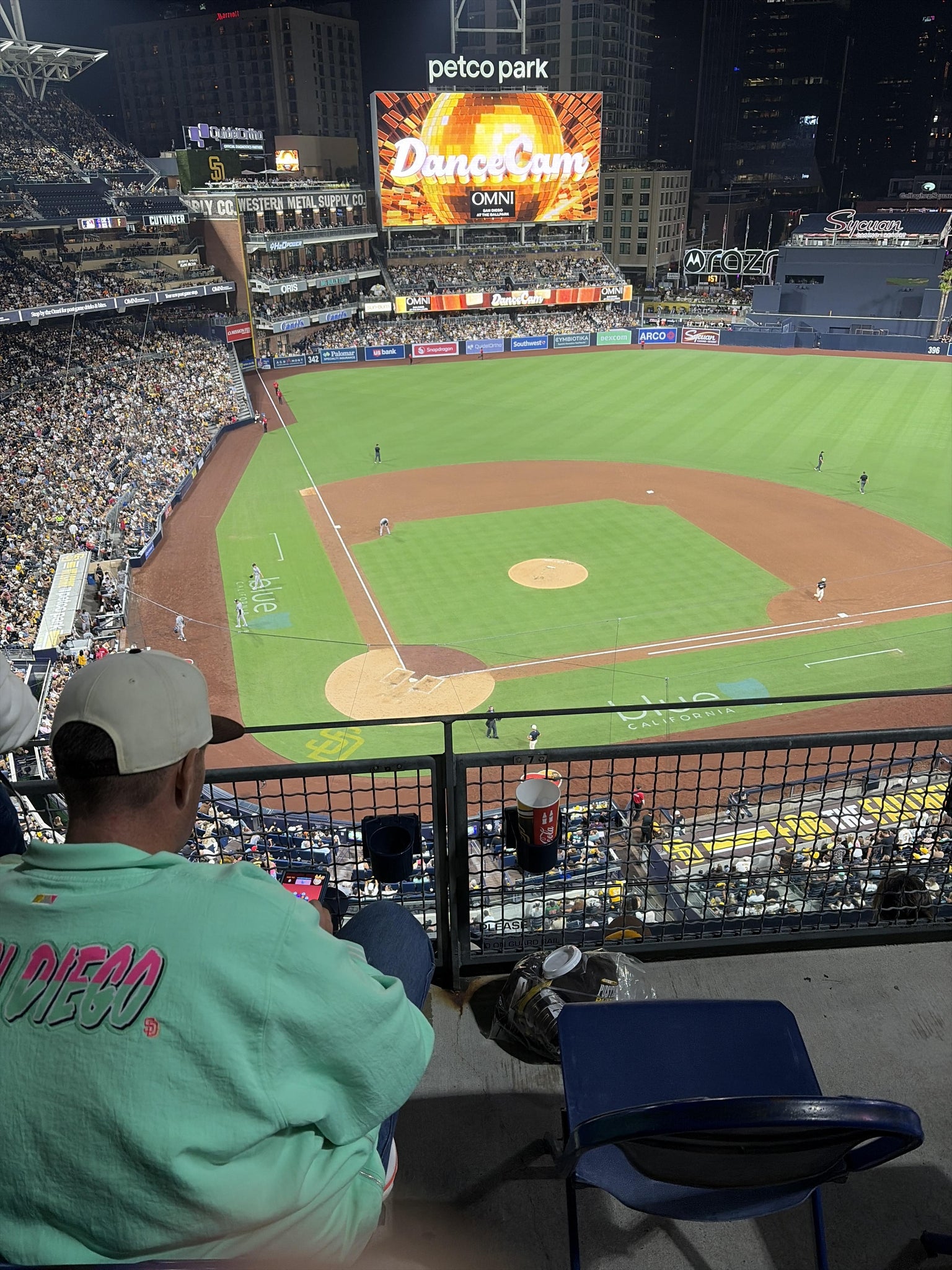 Real Fan View taken from Section 305 at Petco Park by Donald M