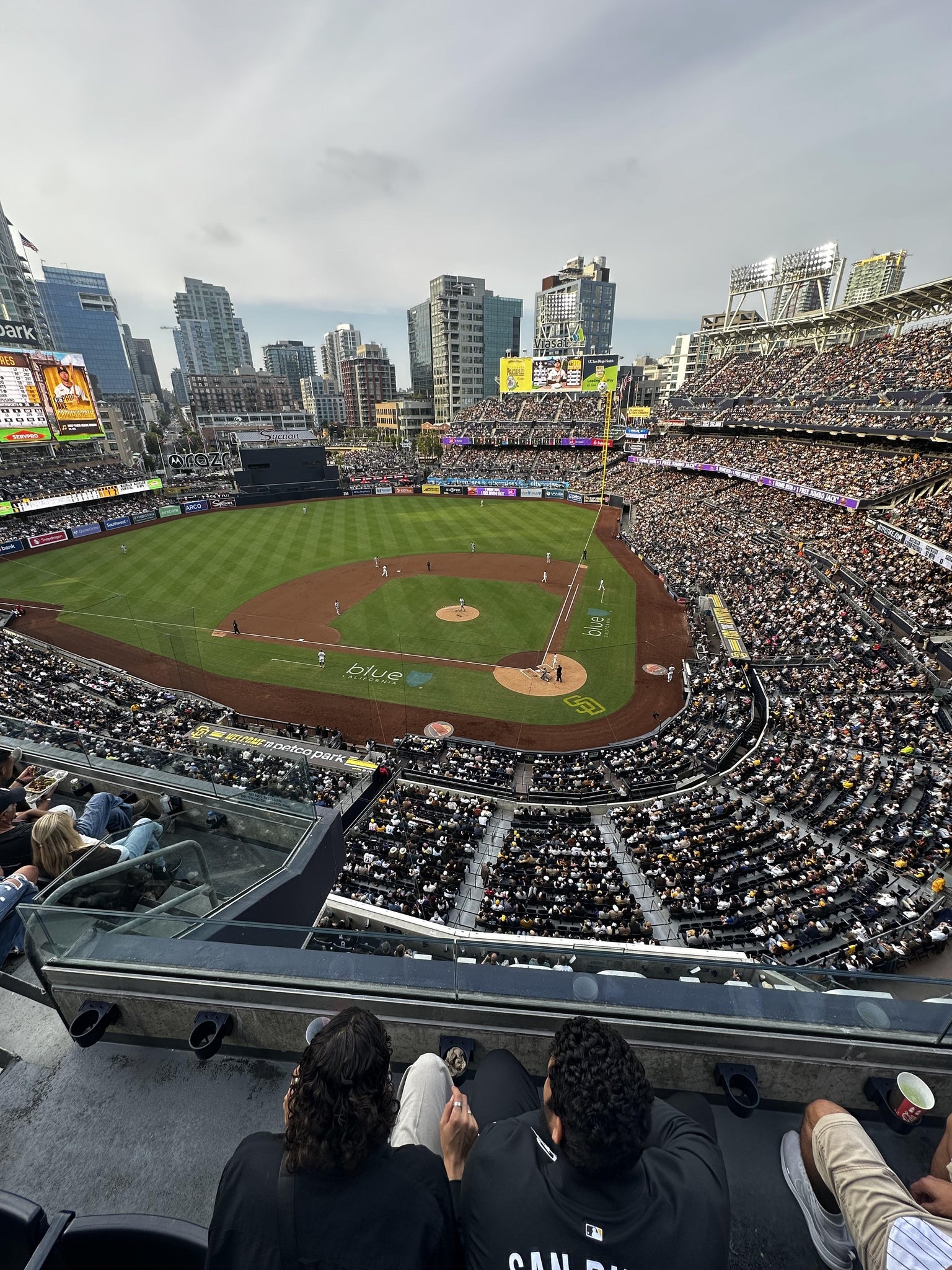 Vue réelle des fans prise de la Section 306 au site Petco Park par Nathan S