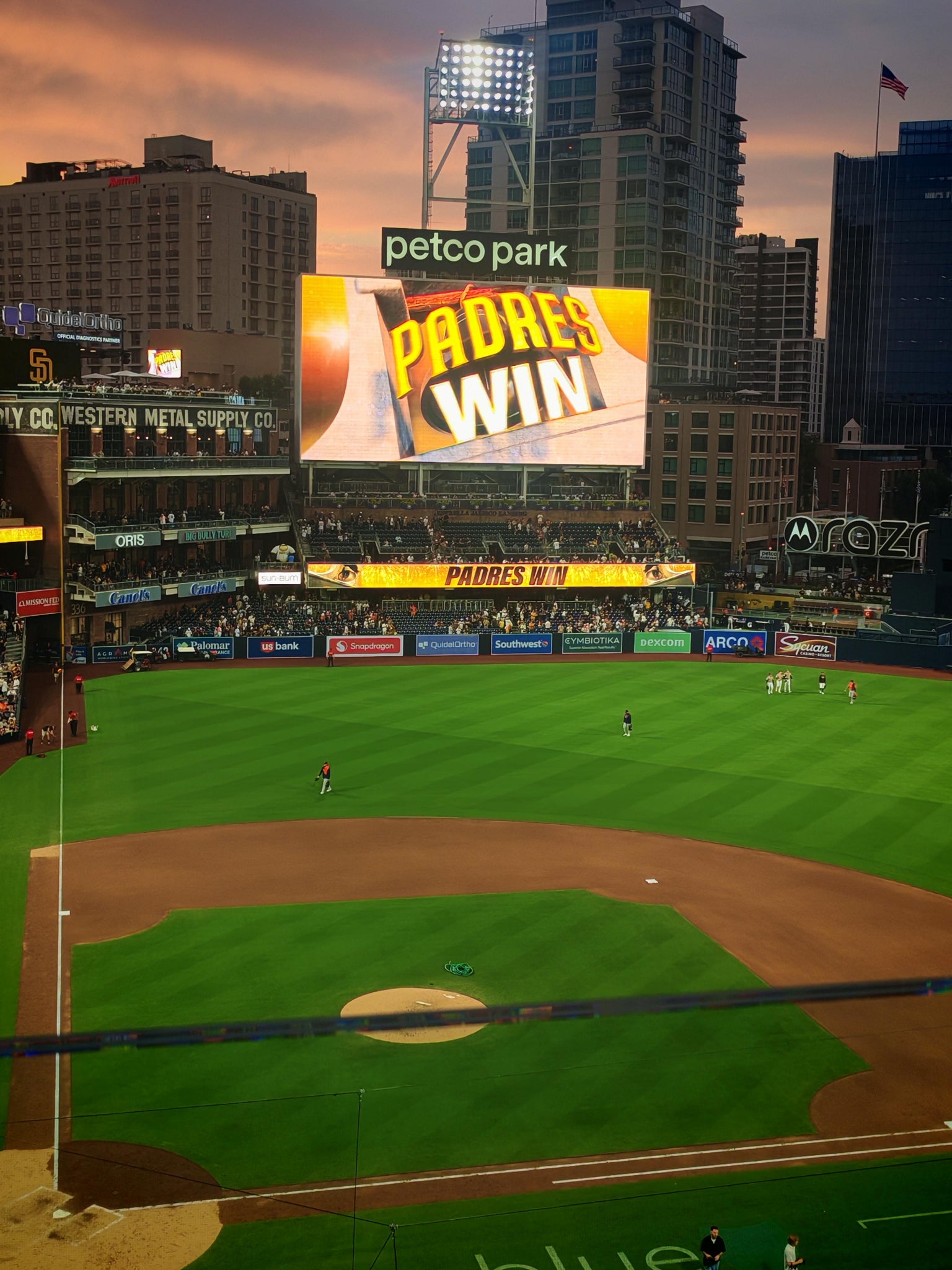 Real Fan View taken from Section 307 at Petco Park by Carlos C