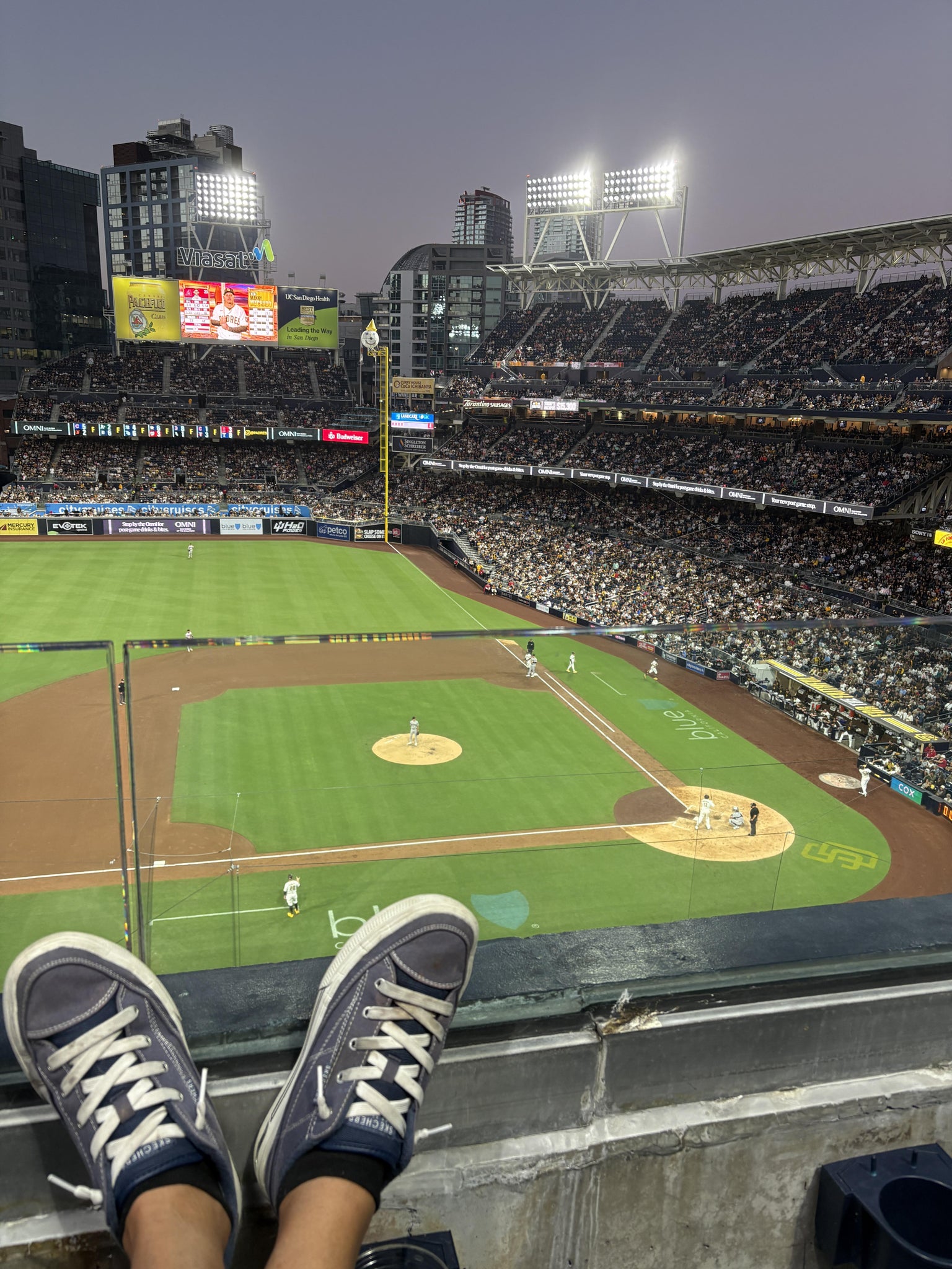 Real Fan View taken from Section 312 at Petco Park by Gretchen V