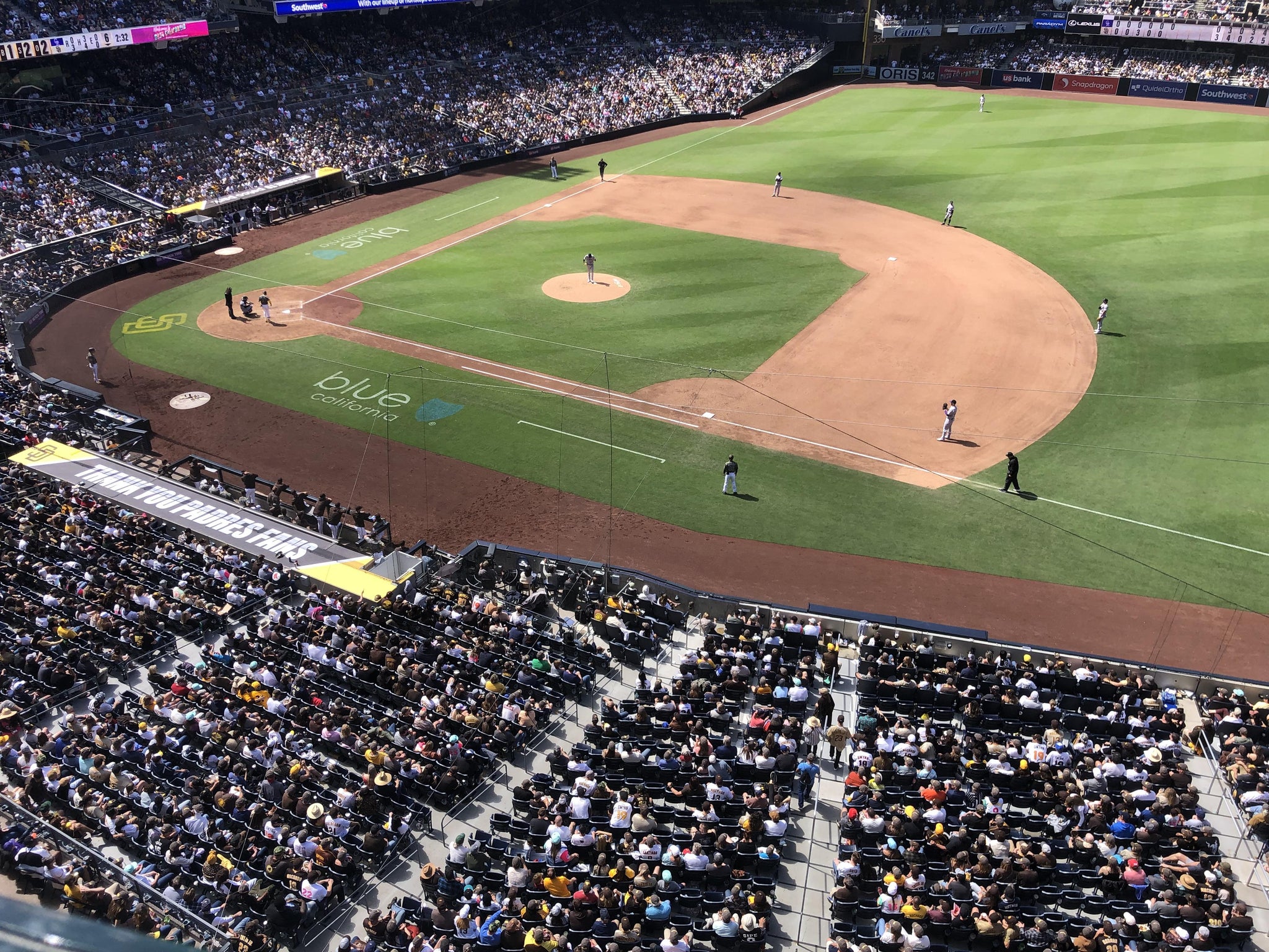 Real Fan View taken from Section 315 at Petco Park by Michael B