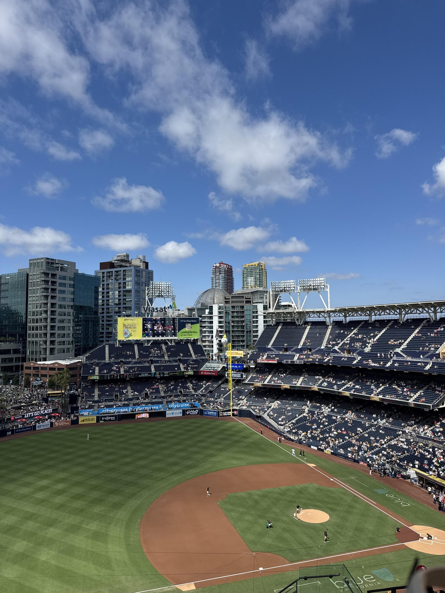 Vue réelle des fans prise de la Section 316 au site Petco Park par Alexander G