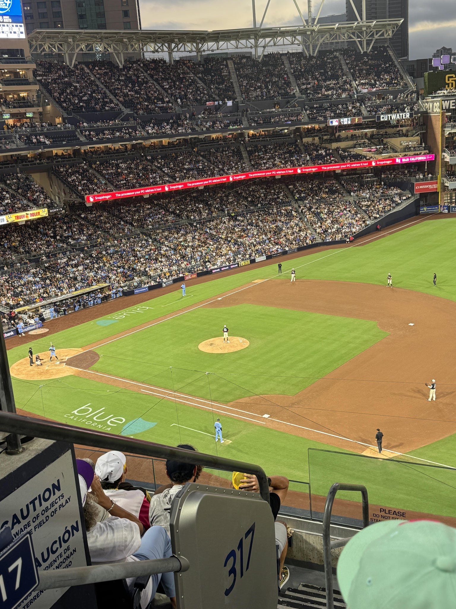 Real Fan View taken from Section 317 at Petco Park by Marisol R