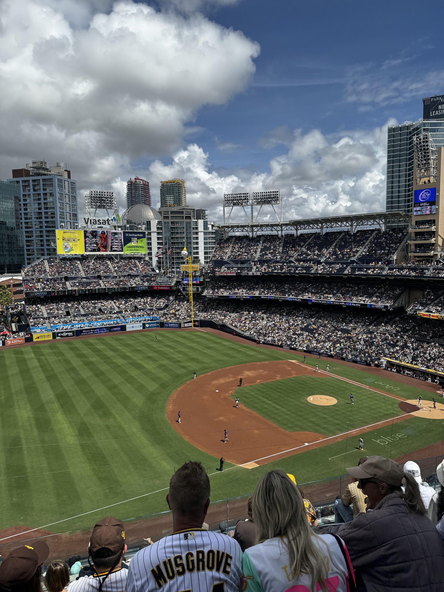 Real Fan View taken from Section 318 at Petco Park by Chris M