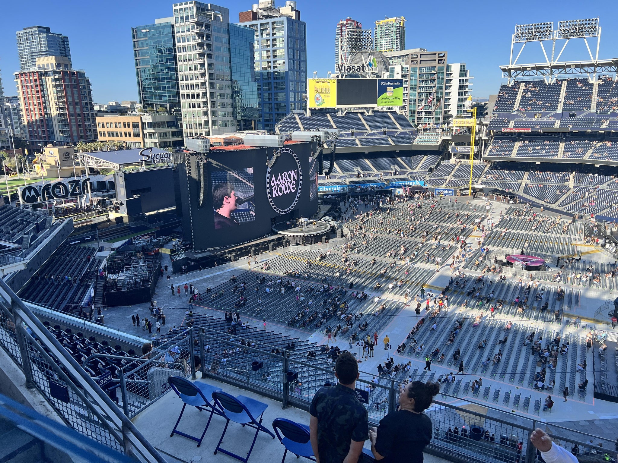 Vue réelle des fans prise de la Section 324 au site Petco Park par Chris W