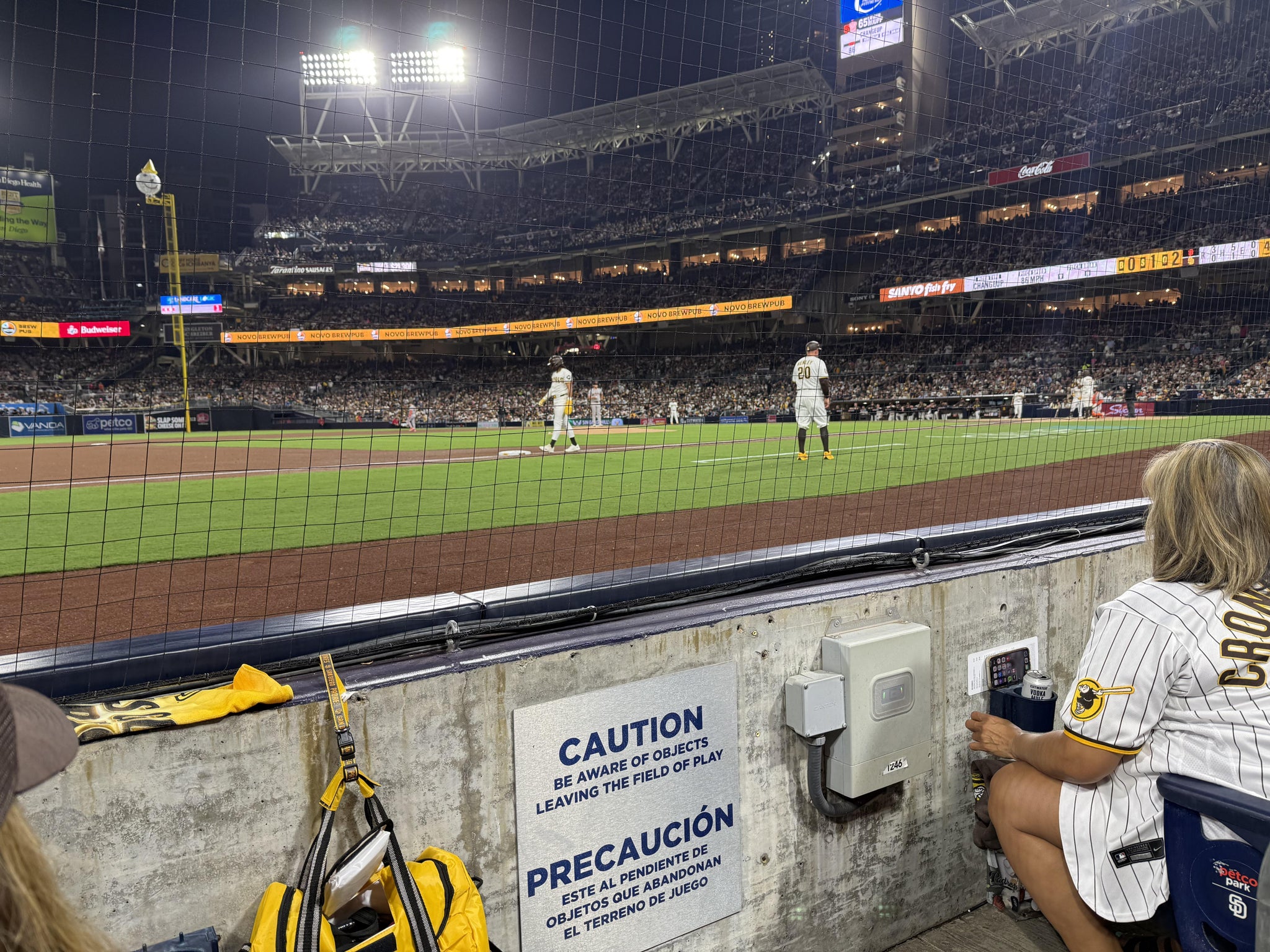 Real Fan View taken from Dugout 10 at Petco Park by Matt K