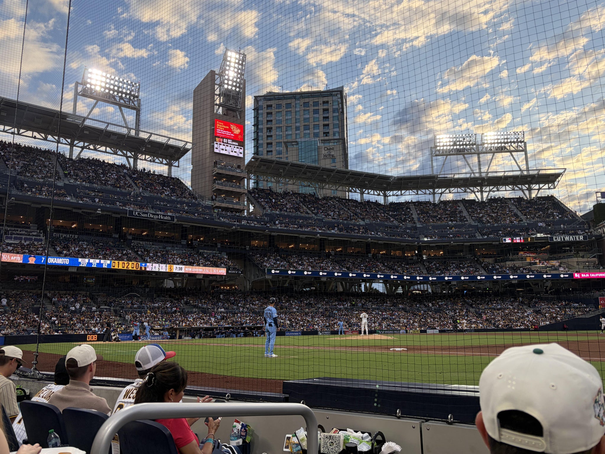 Real Fan View taken from Dugout 11 at Petco Park by Kristie S