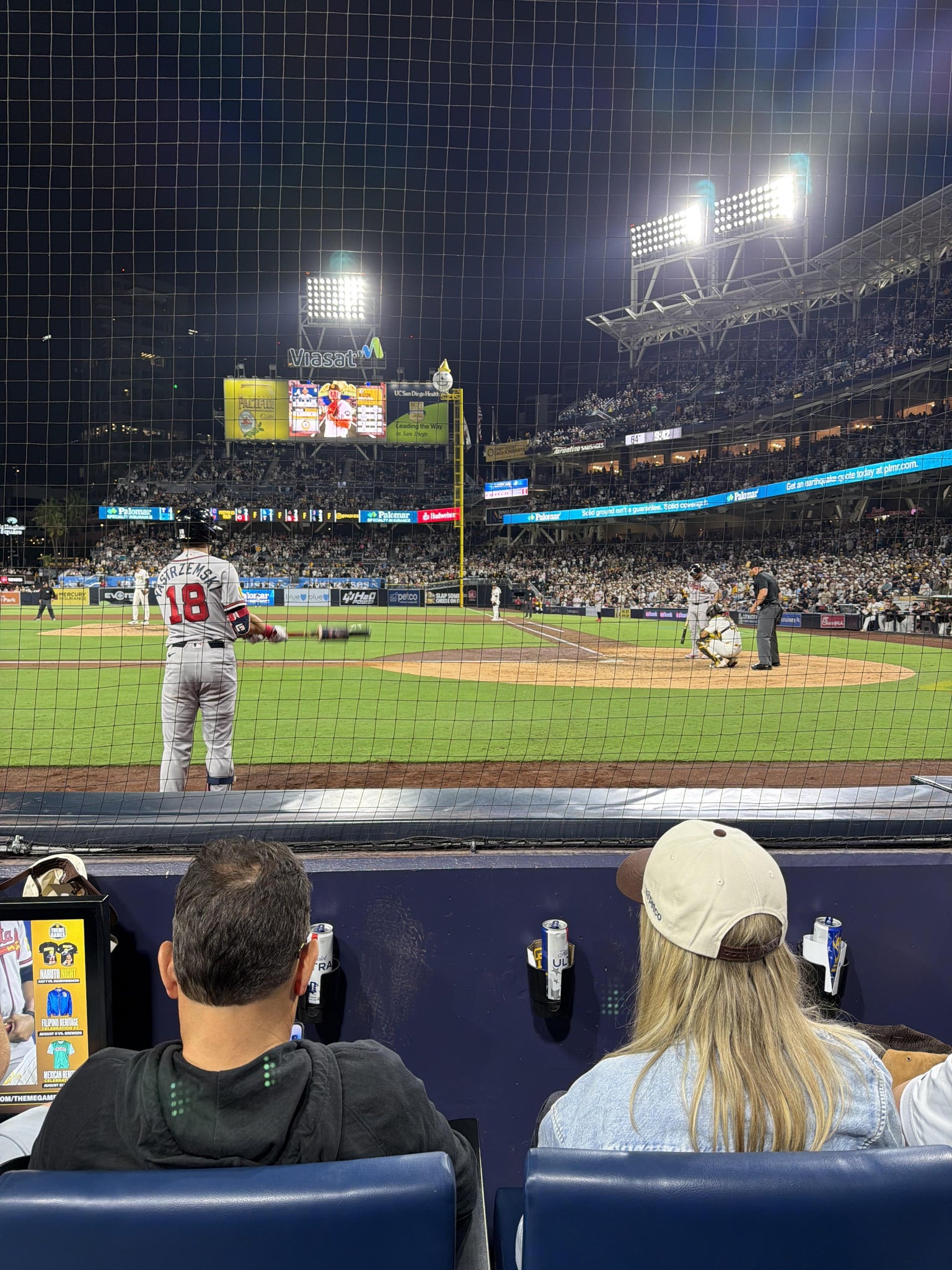 Real Fan View taken from Dugout 6 at Petco Park by Anonymous User