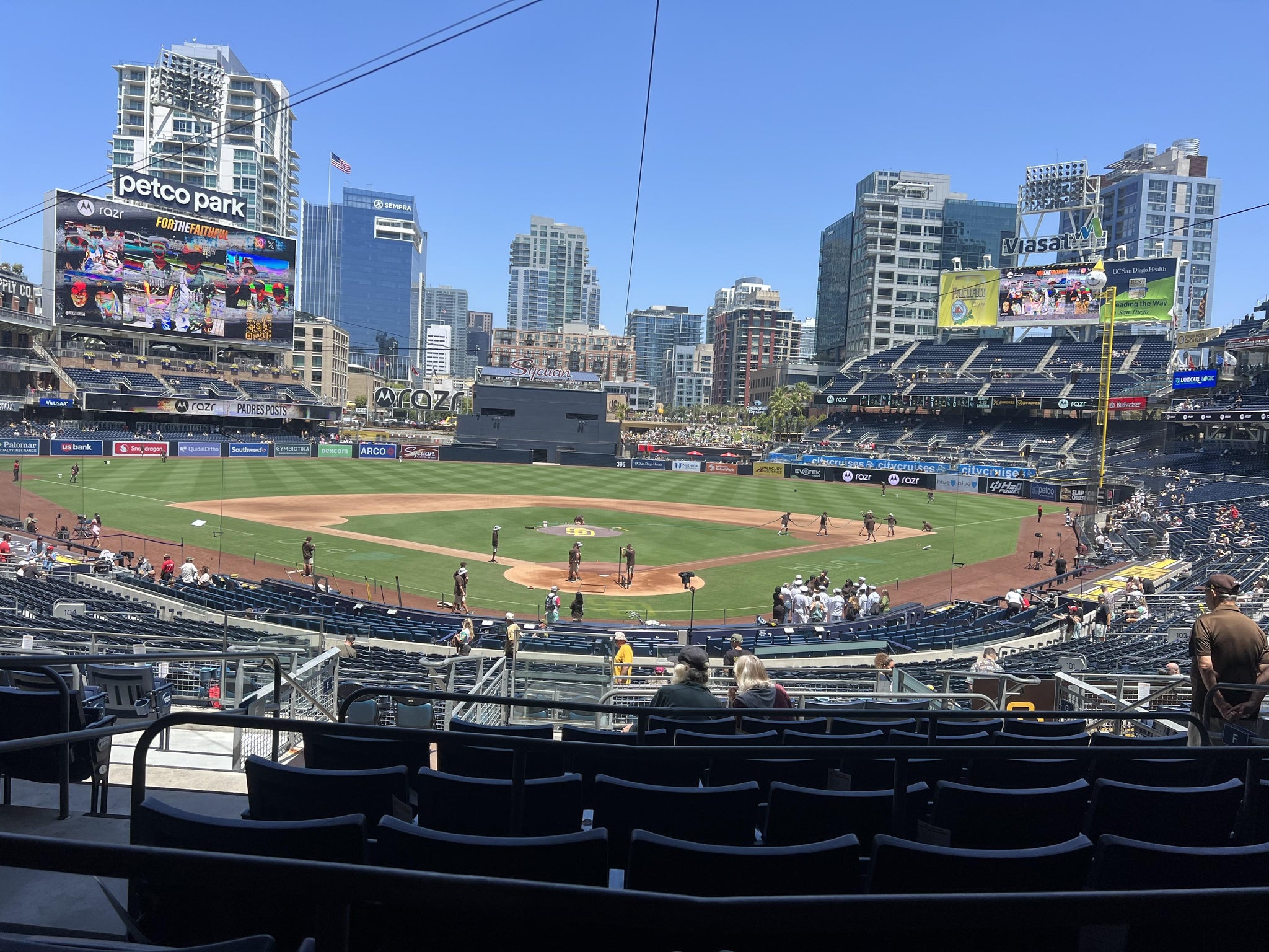 Real Fan View taken from Premier Club F at Petco Park by Karen M
