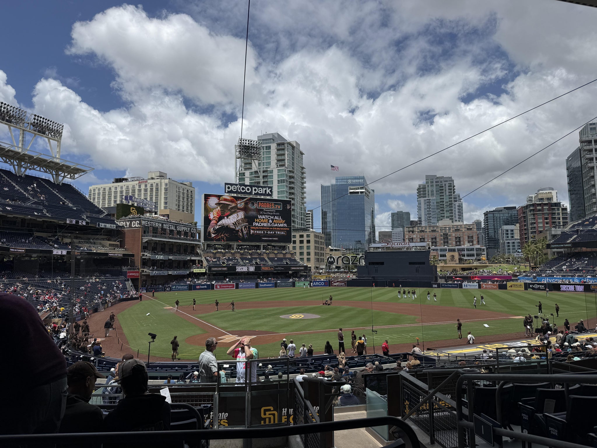 Real Fan View taken from Premier Club I at Petco Park by Grace T
