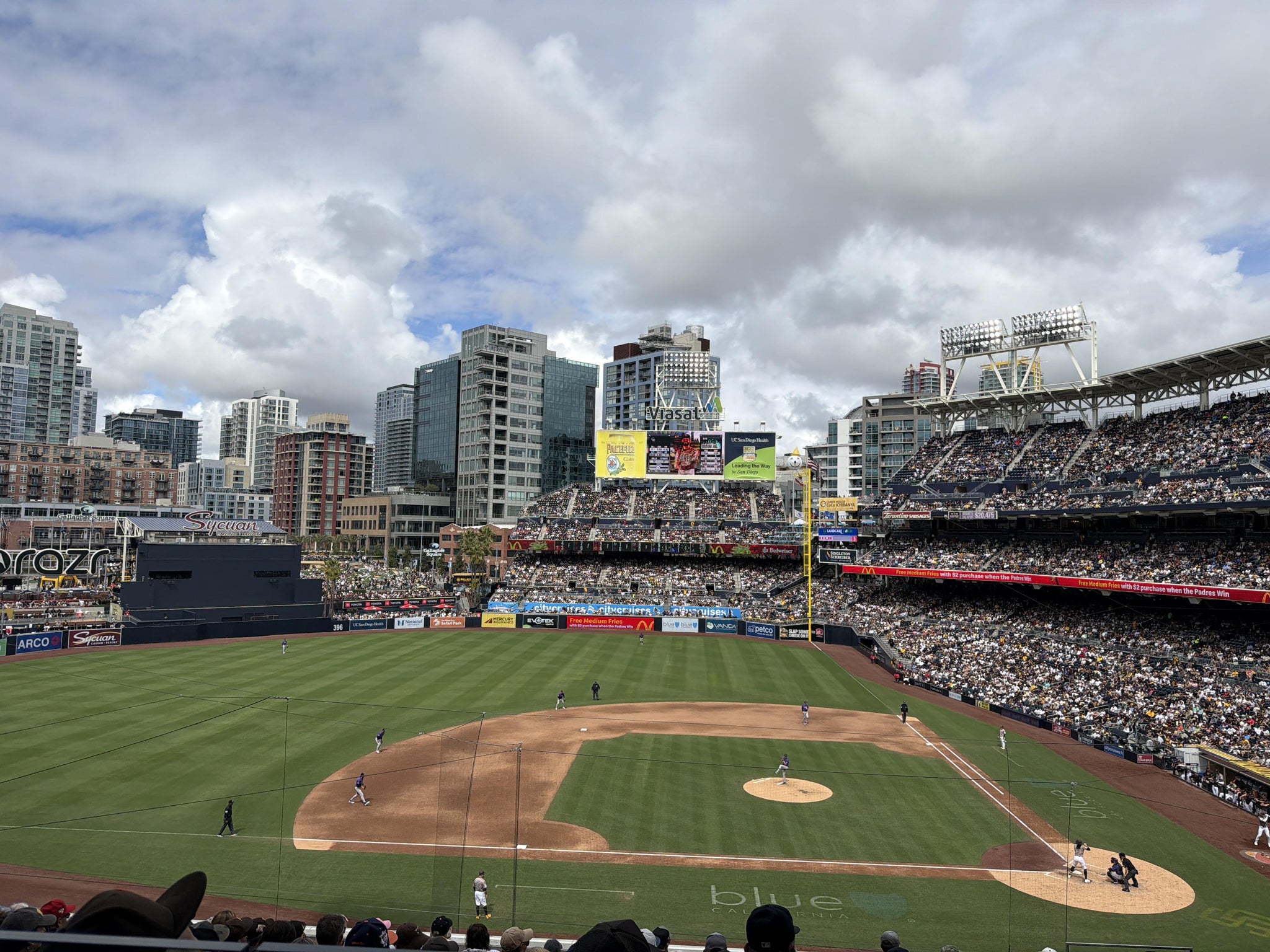 Real Fan View taken from The Coronado Club 208 at Petco Park by Million M
