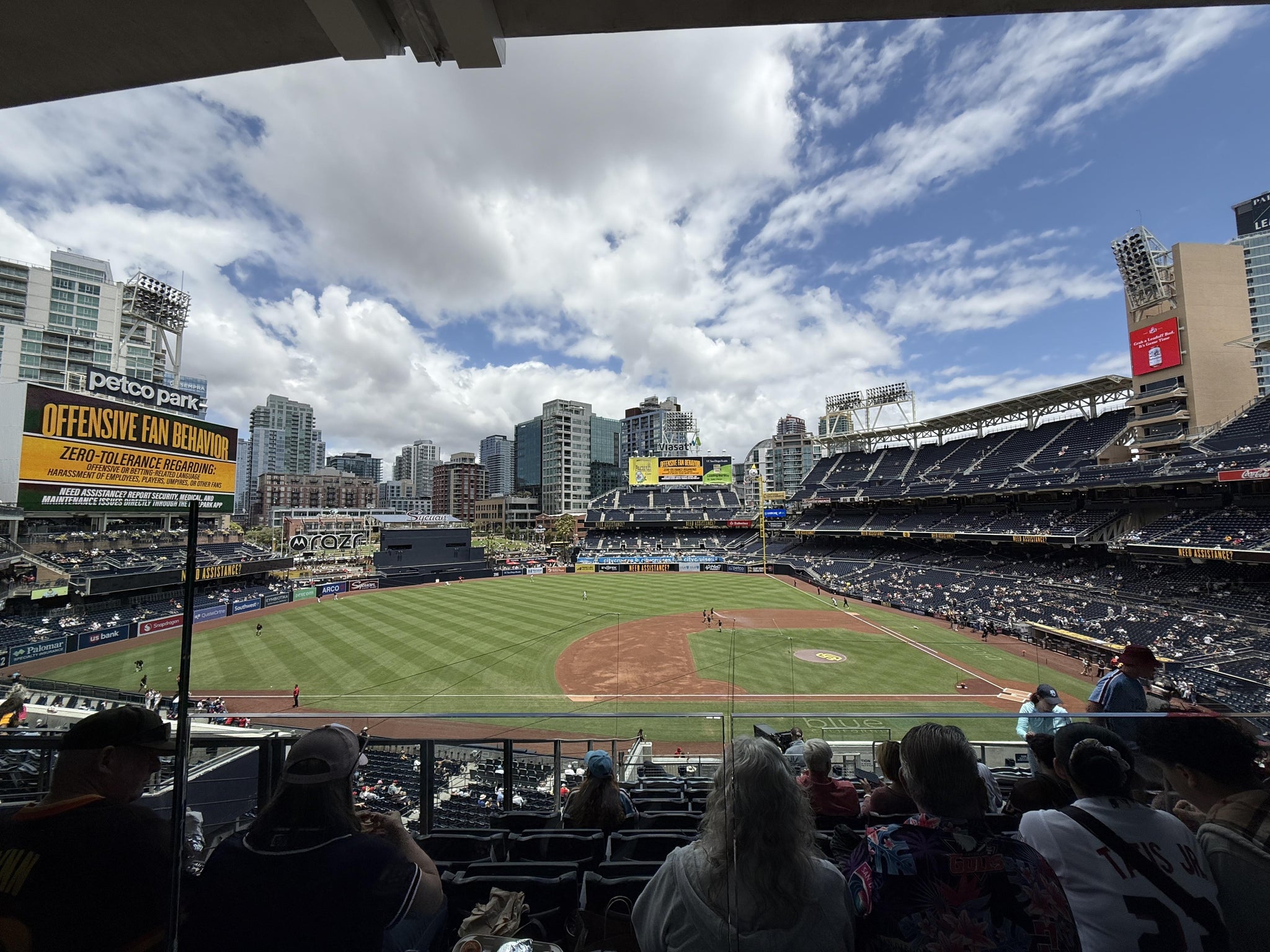 Real Fan View taken from The Coronado Club 210 at Petco Park by Nathan B