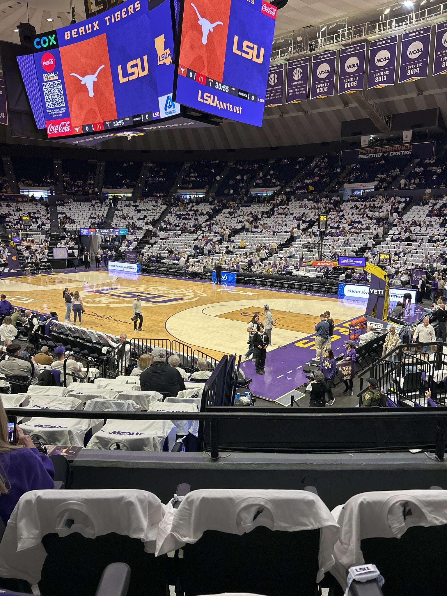 Real Fan View taken from Section 215 at Pete Maravich Assembly Center by Ebony D