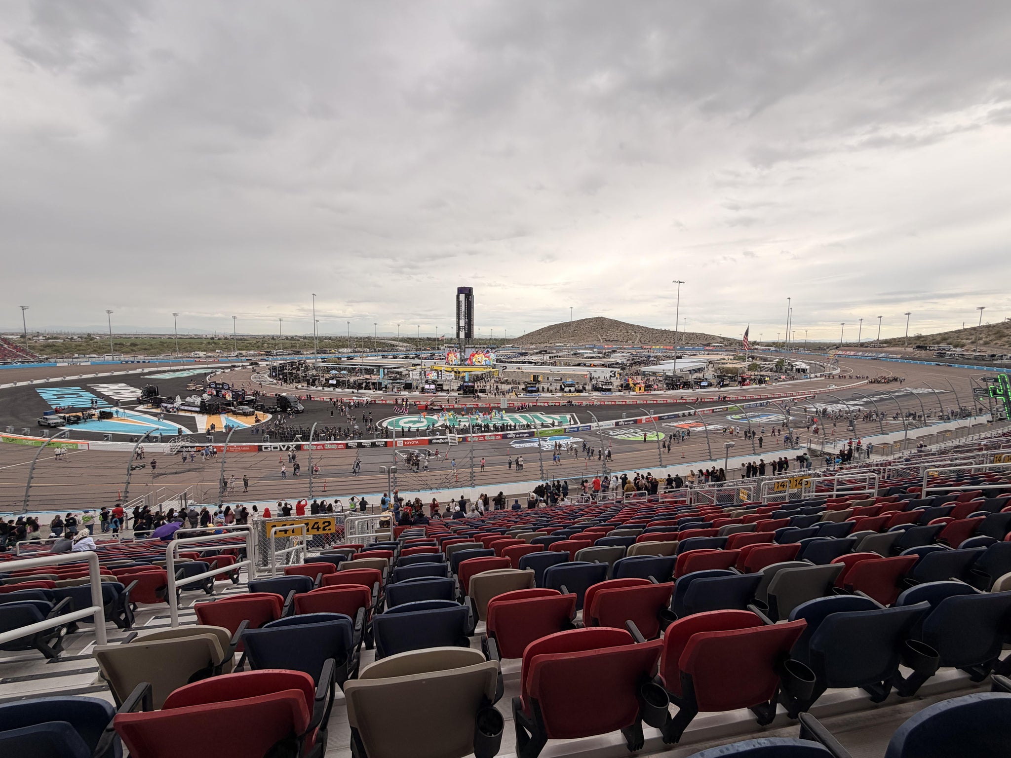 Real Fan View taken from Section 142 at Phoenix Raceway by Brandon S