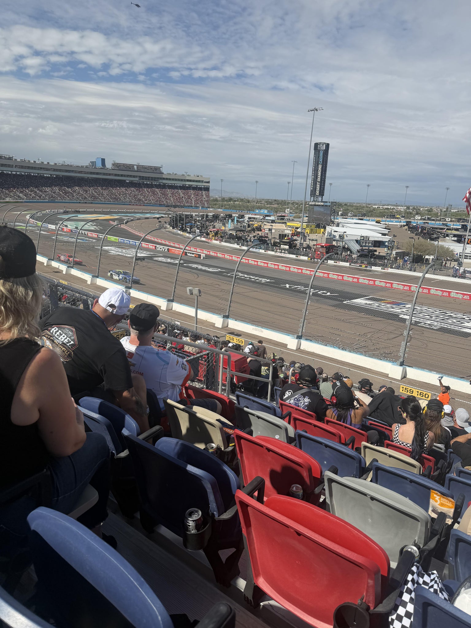 Real Fan View taken from Section 160 at Phoenix Raceway by Ana L