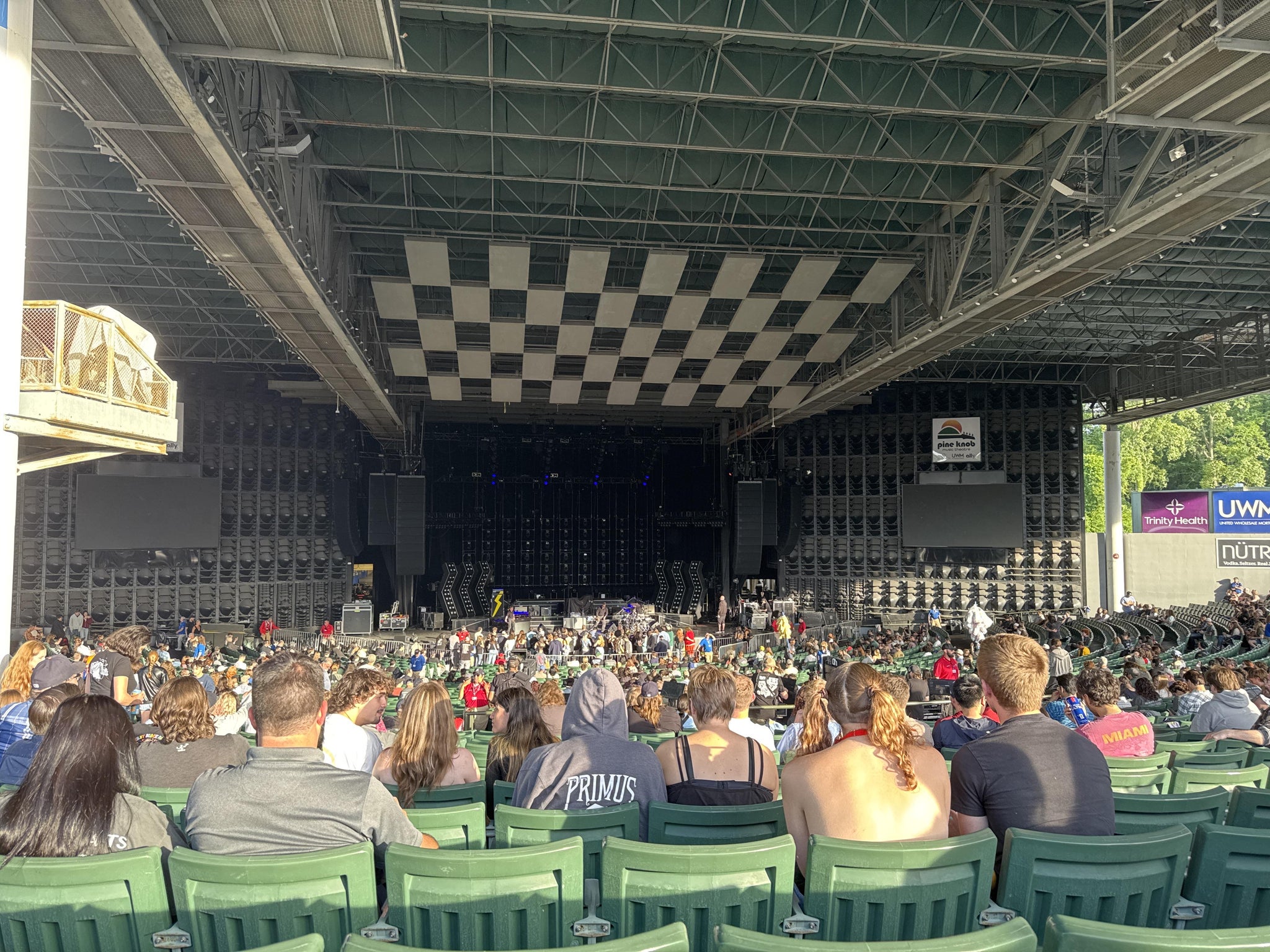 Real Fan View taken from Section CTR 9 at Pine Knob Music Theatre by Nicholas I